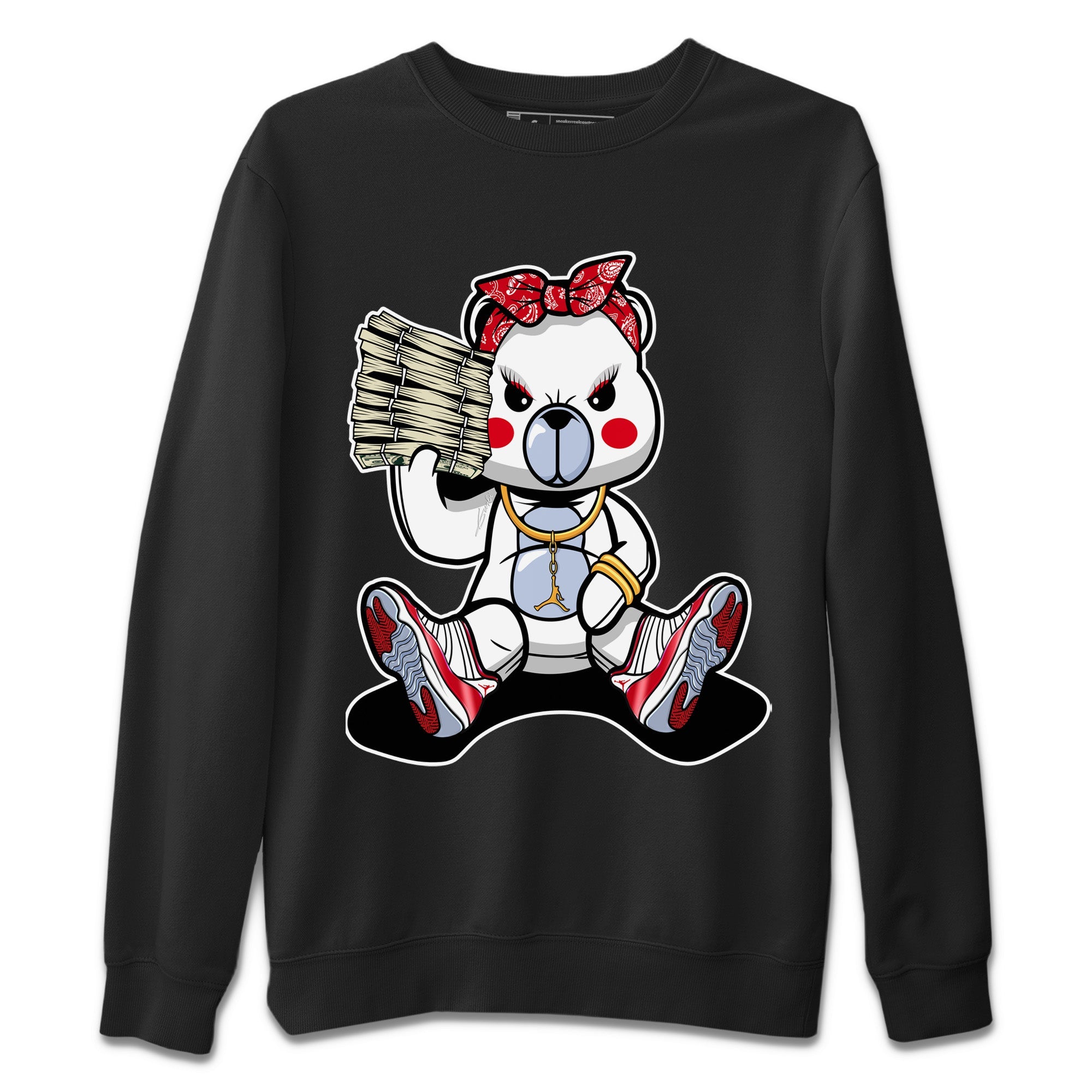 Bad Baby Bear Unisex Tops - Air Jordan 11 Cherry