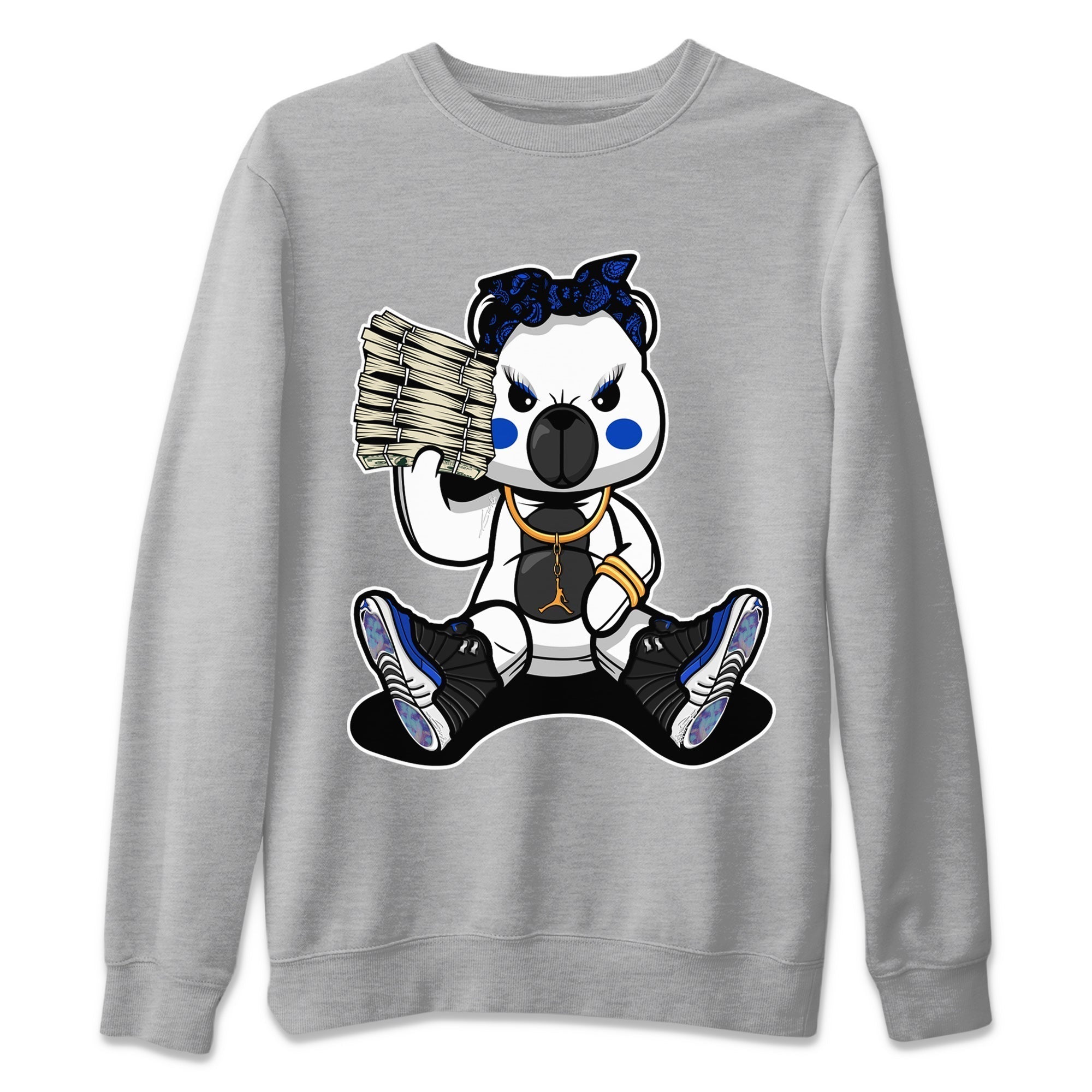 Bad Baby Bear Unisex Tops - Air Jordan 12 Hyper Royal