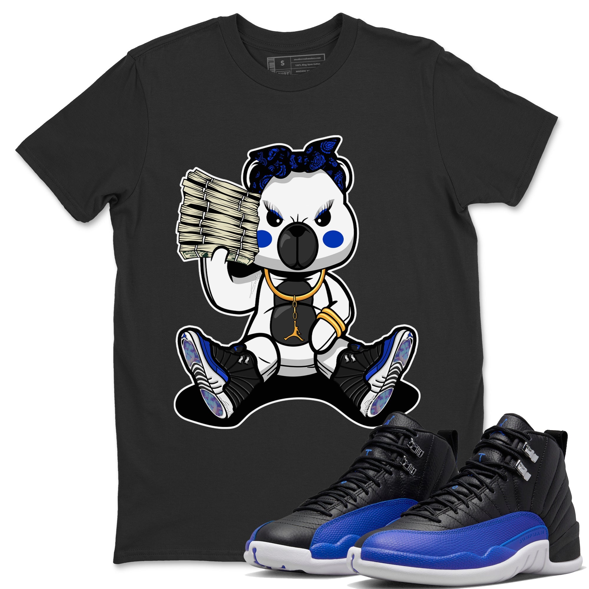 Bad Baby Bear Unisex Tops - Air Jordan 12 Hyper Royal