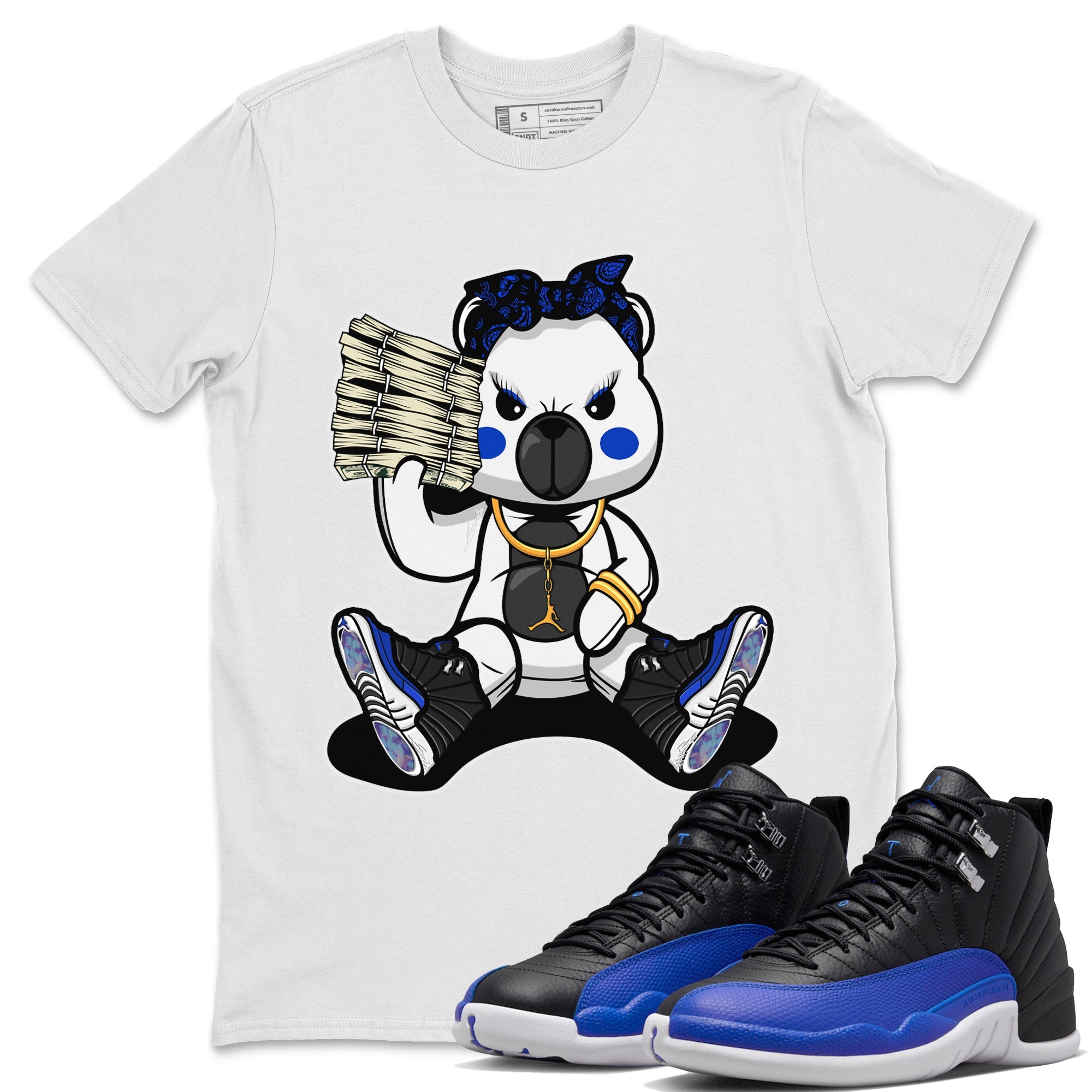 Bad Baby Bear Unisex Tops - Air Jordan 12 Hyper Royal