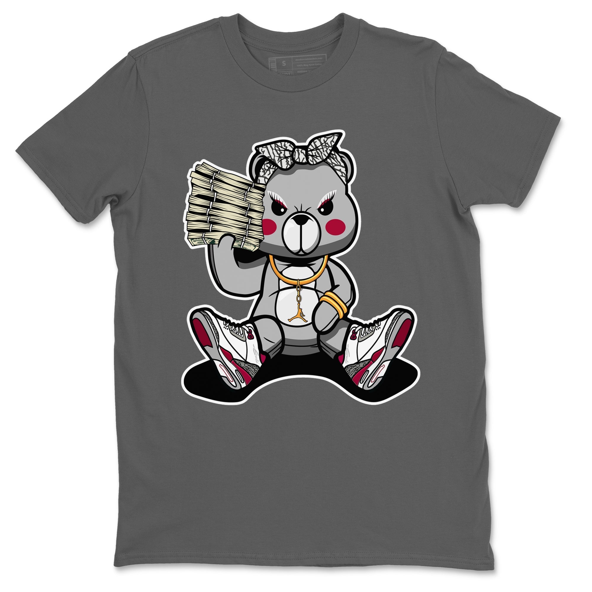 Bad Baby Bear Unisex Tops - Air Jordan 3 Cardinal