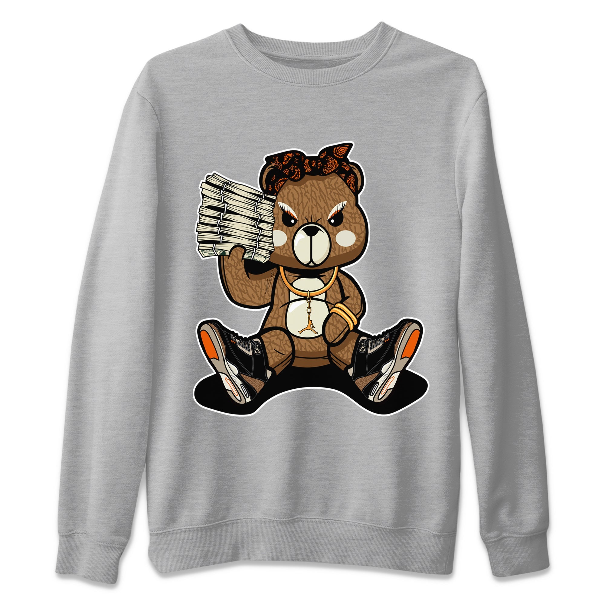 Bad Baby Bear Unisex Tops - Air Jordan 3 Desert Elephant