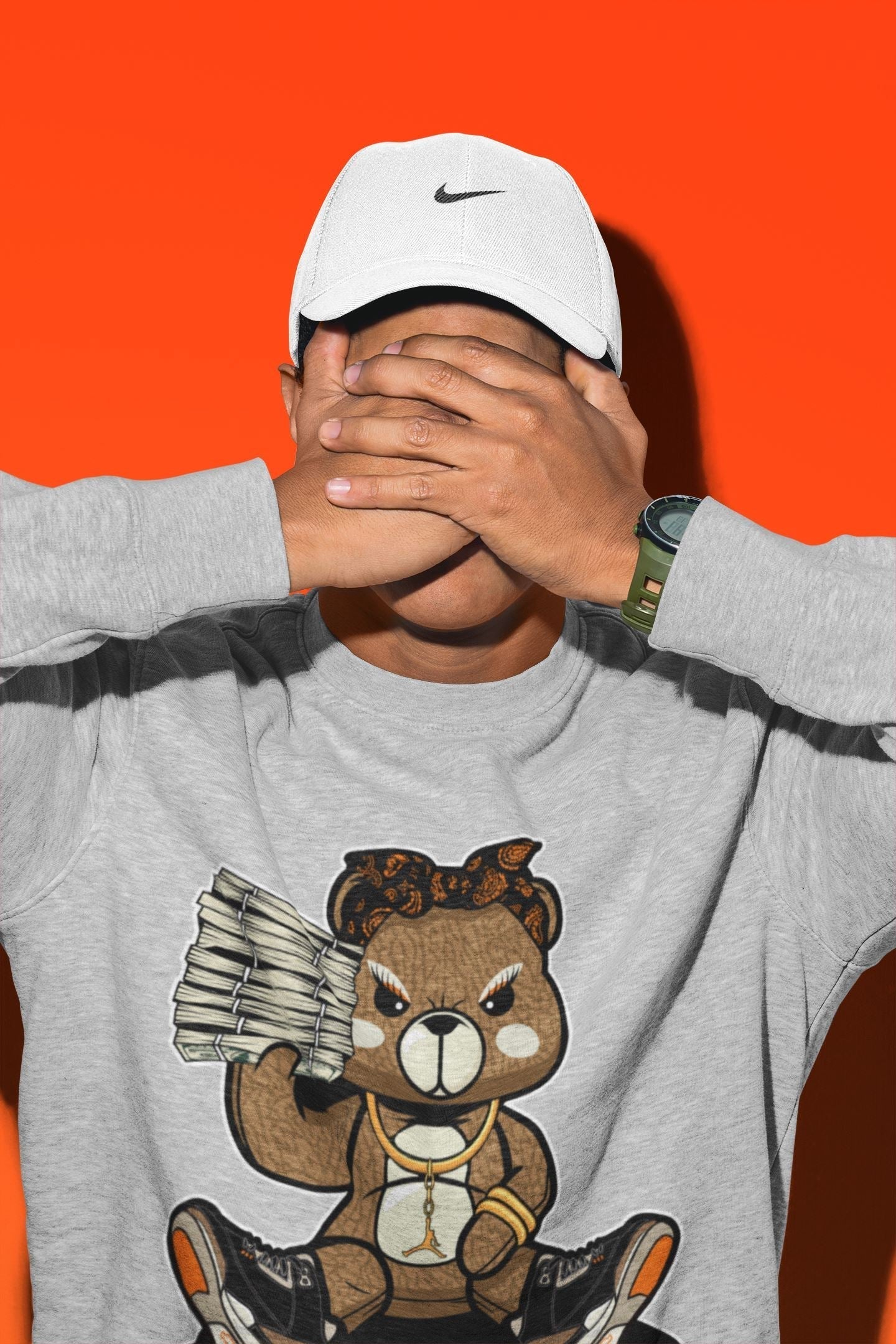 Bad Baby Bear Unisex Tops - Air Jordan 3 Desert Elephant