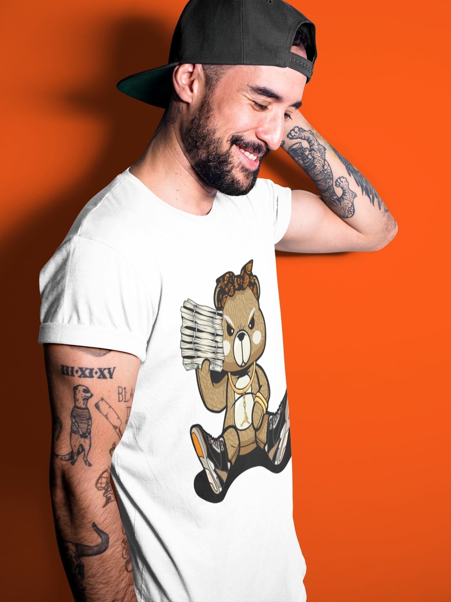 Bad Baby Bear Unisex Tops - Air Jordan 3 Desert Elephant