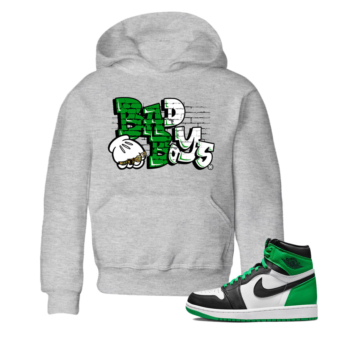 Bad Boys Kids Tops - Air Jordan 1 Celtics