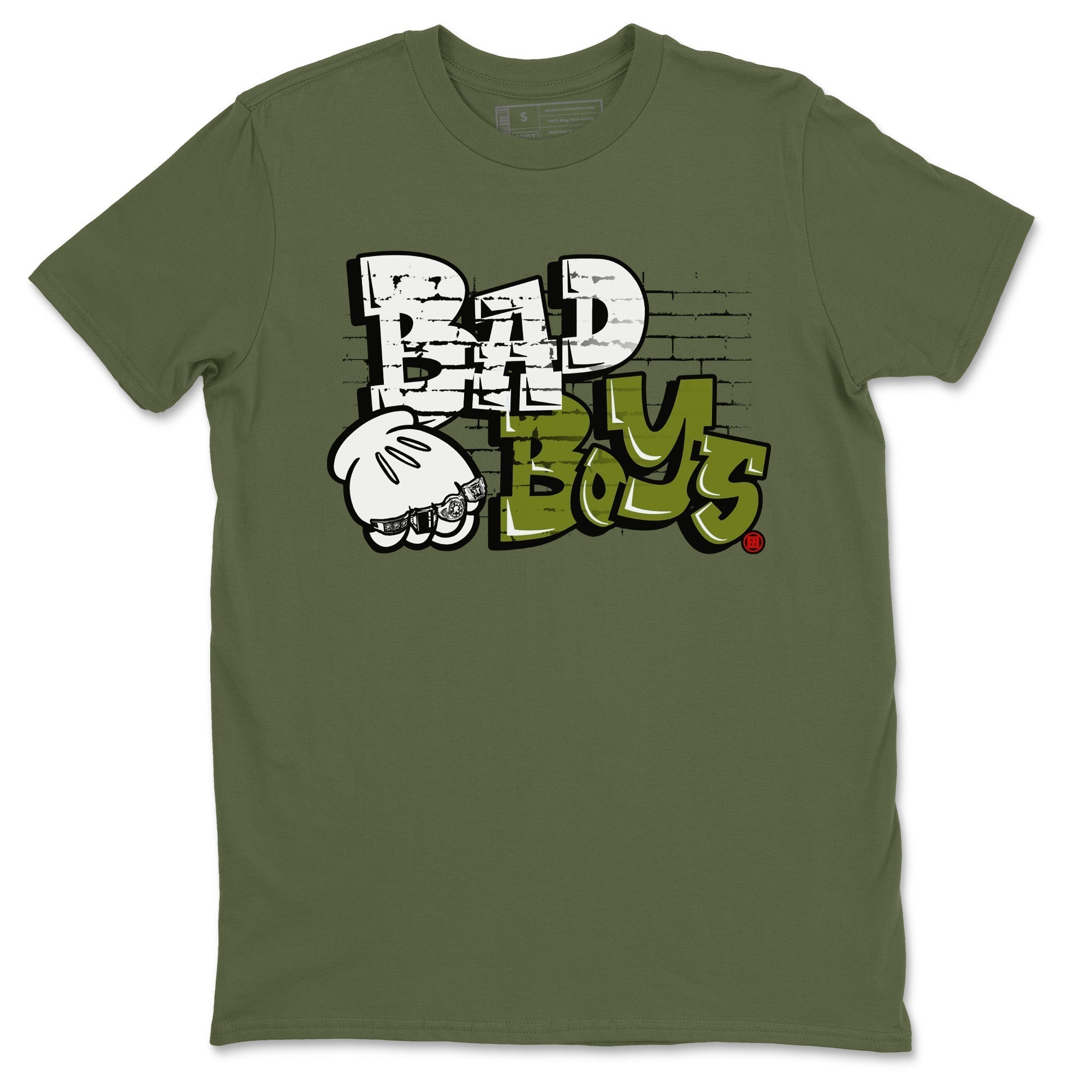 Bad Boys Unisex Tops - Air Jordan 1 Travis Scott Olive