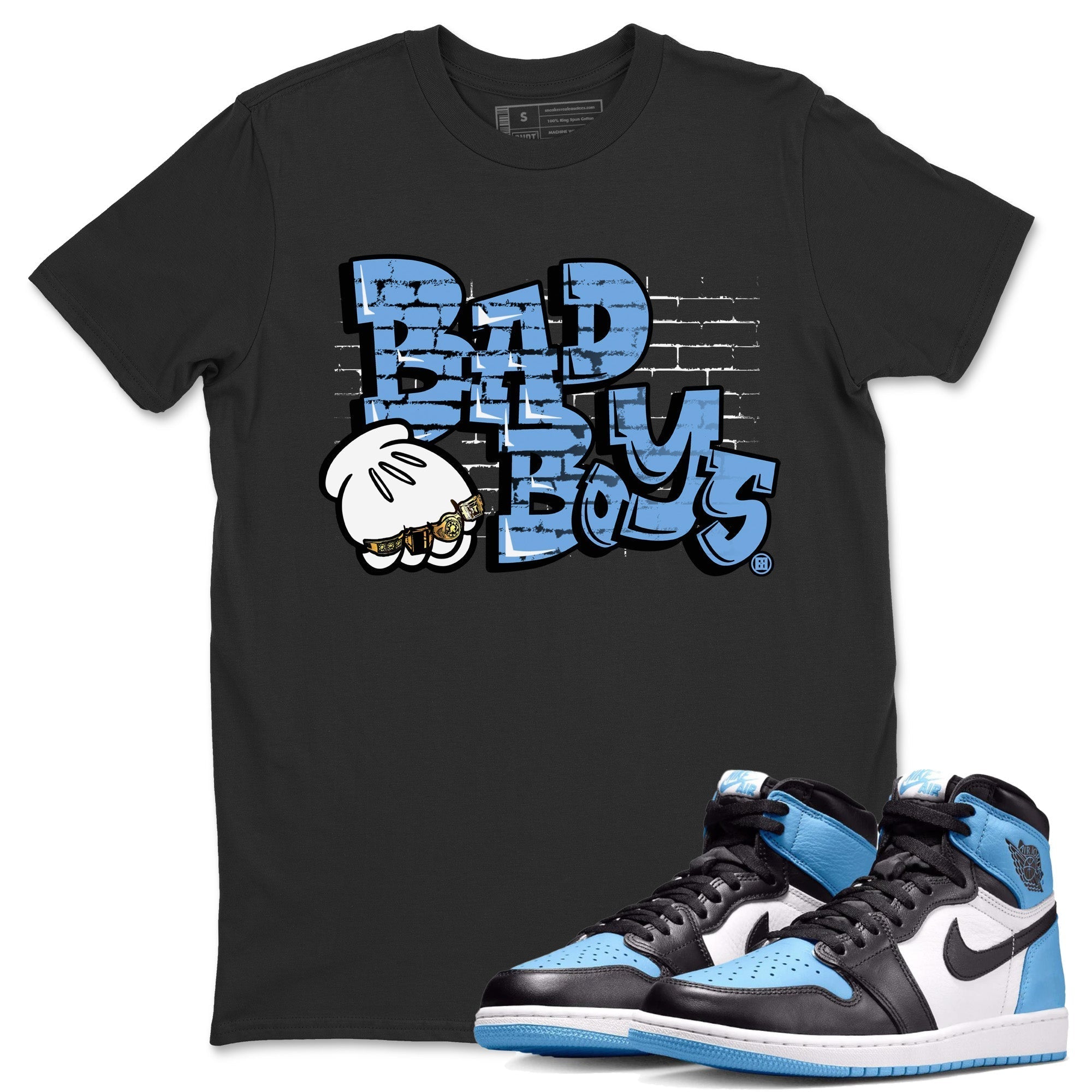 Bad Boys Unisex Tops - Air Jordan 1 UNC Toe