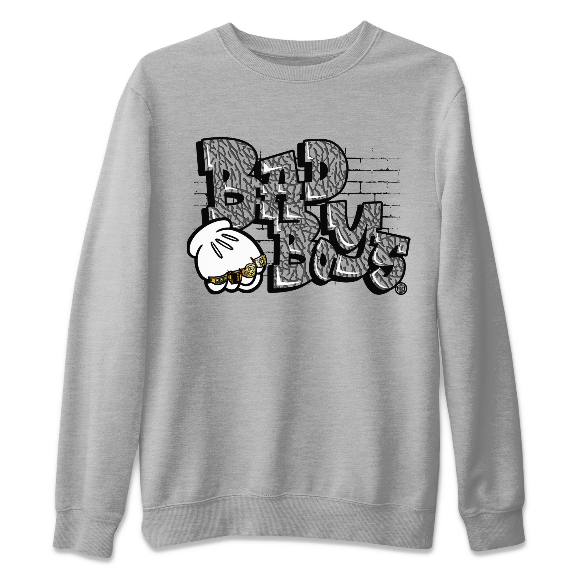 Bad Boys Unisex Tops - Air Jordan 1 White Cement