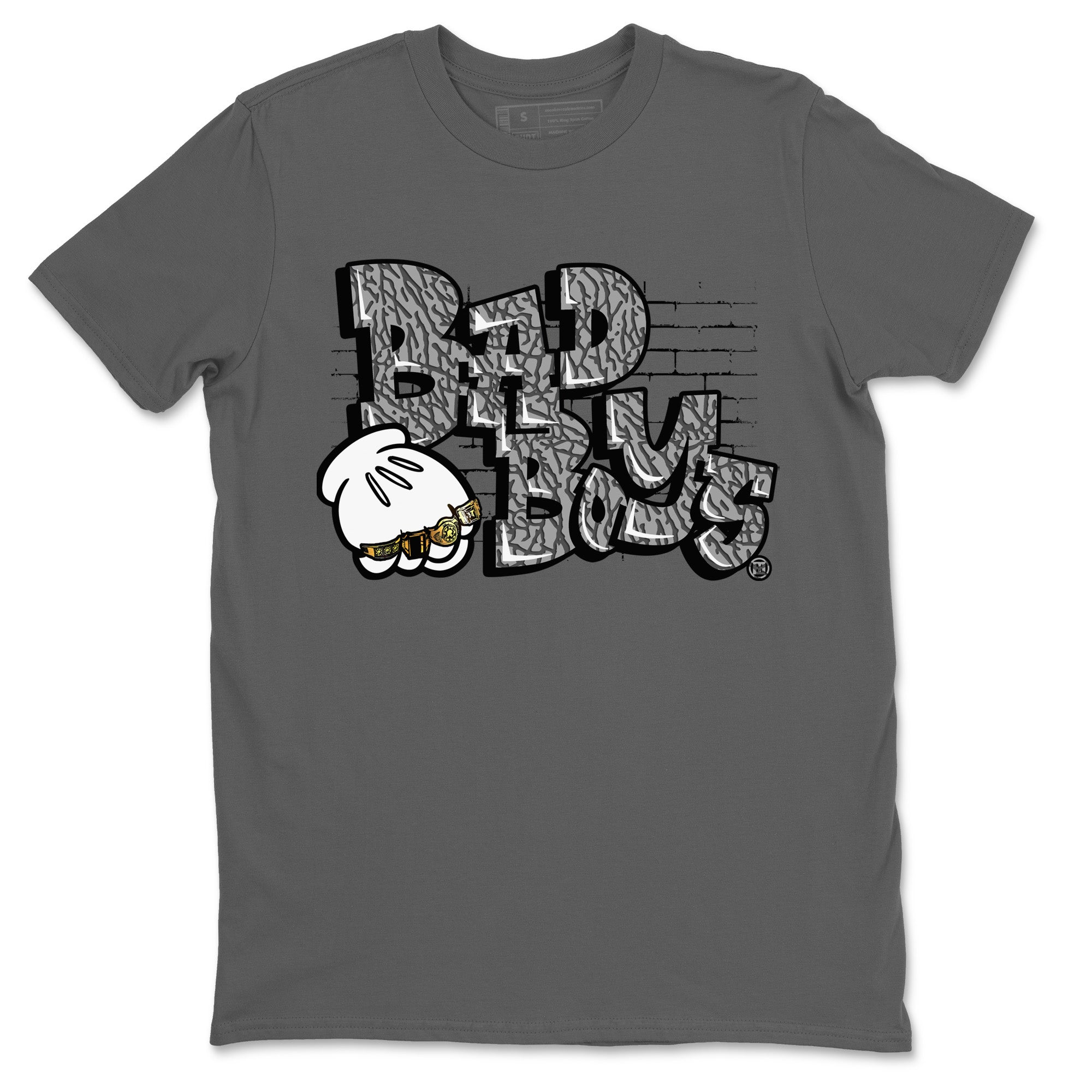 Bad Boys Unisex Tops - Air Jordan 1 White Cement