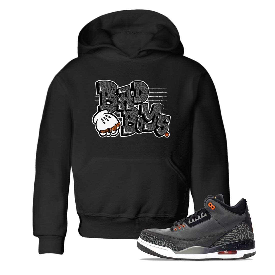 Bad Boys snkmatch Tee Kids - Air Jordan 3 Fear