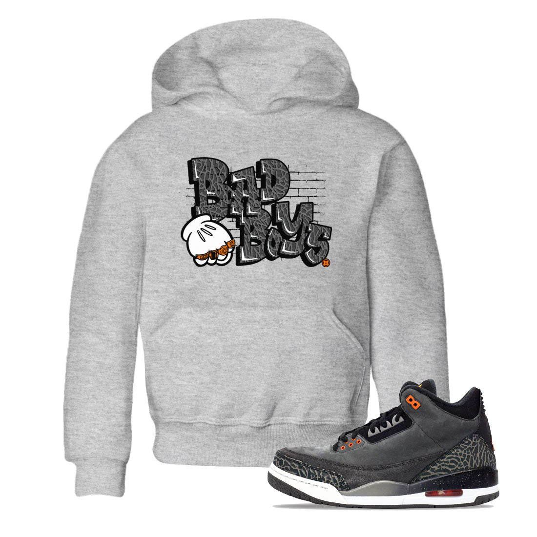 Bad Boys snkmatch Tee Kids - Air Jordan 3 Fear
