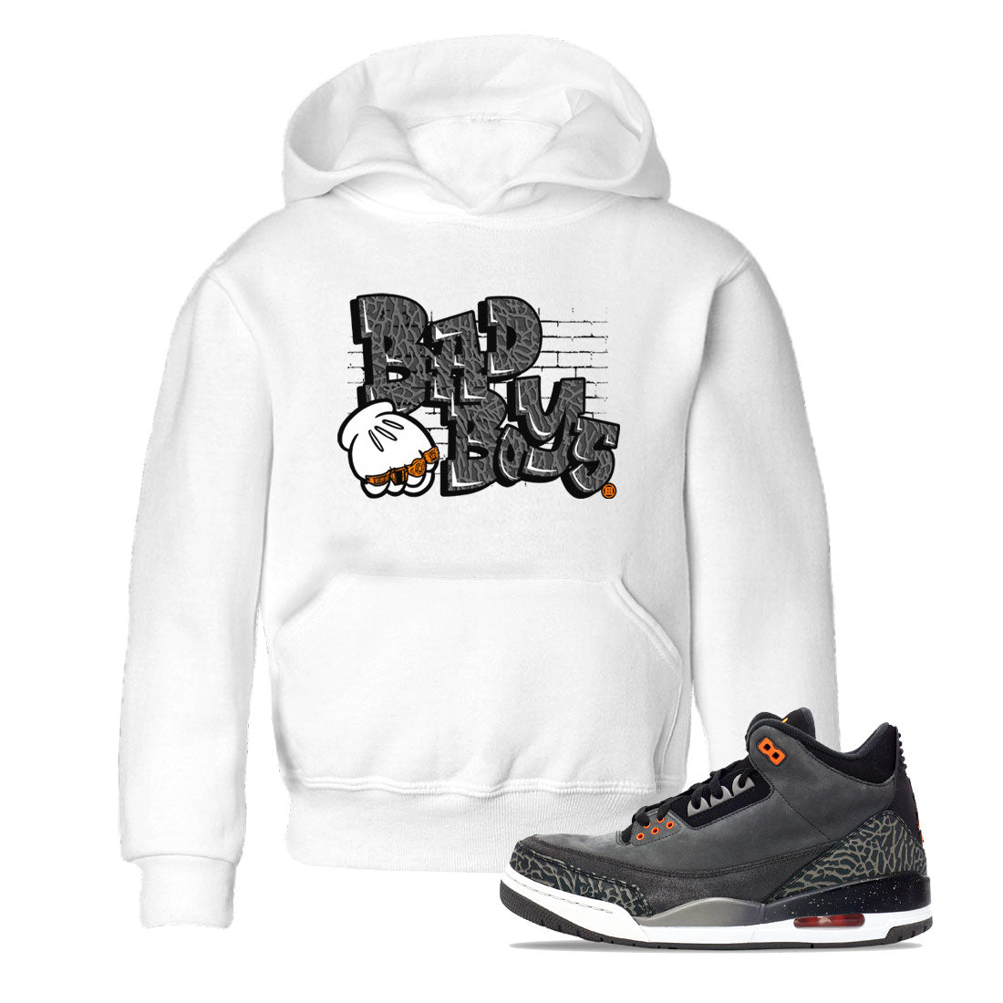 Bad Boys snkmatch Tee Kids - Air Jordan 3 Fear