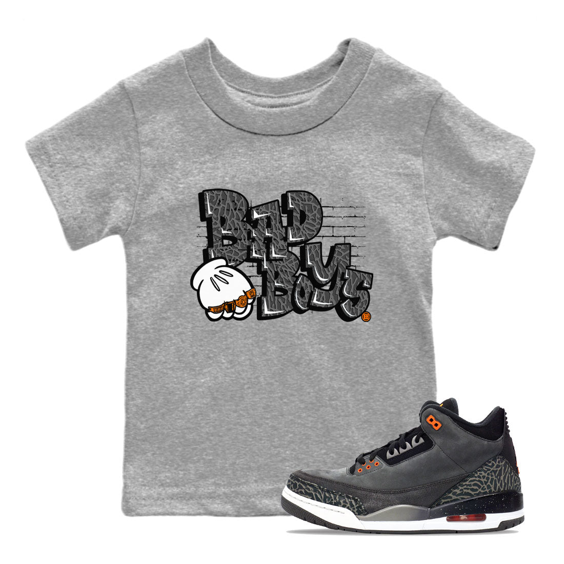 Bad Boys snkmatch Tee Kids - Air Jordan 3 Fear