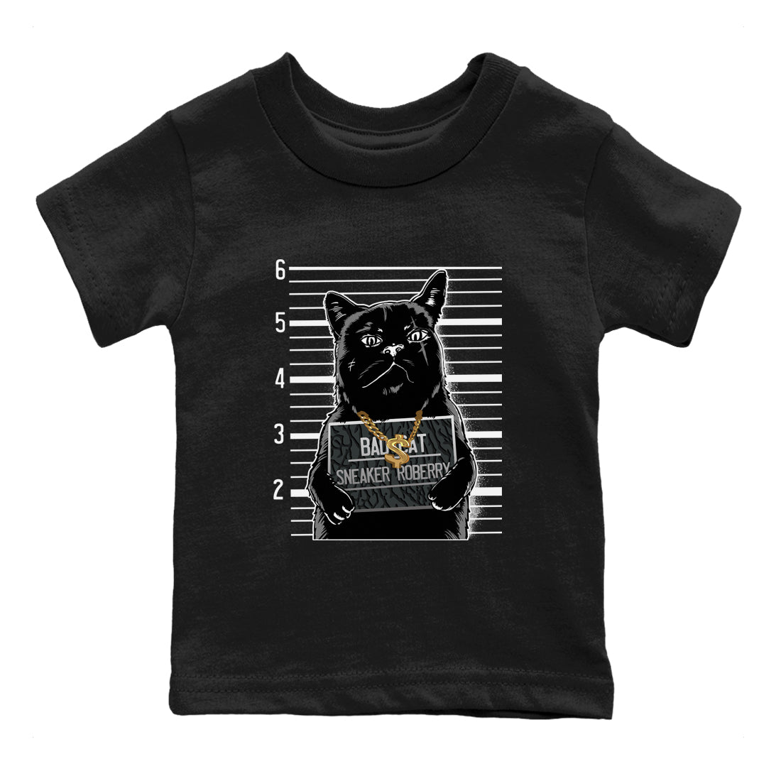 Bad Cat snkmatch Tees Kids - Air Jordan 3 Black Cat