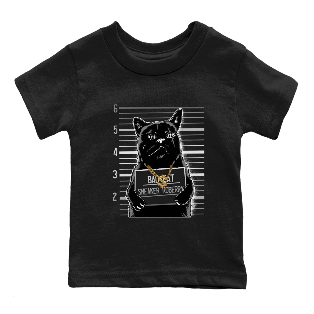 Bad Cat snkmatch Tees Kids - Air Jordan 4 Black Cat