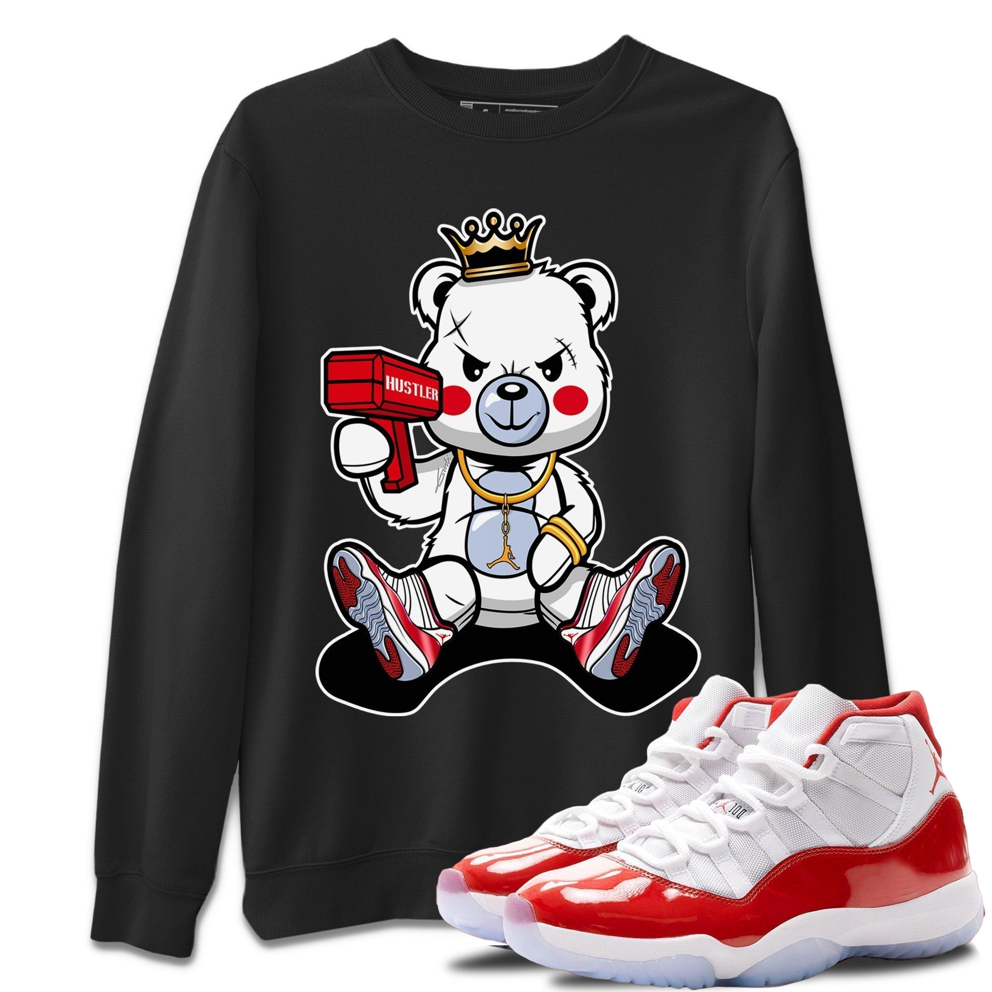 Bad King Baby Bear Unisex Tops - Air Jordan 11 Cherry