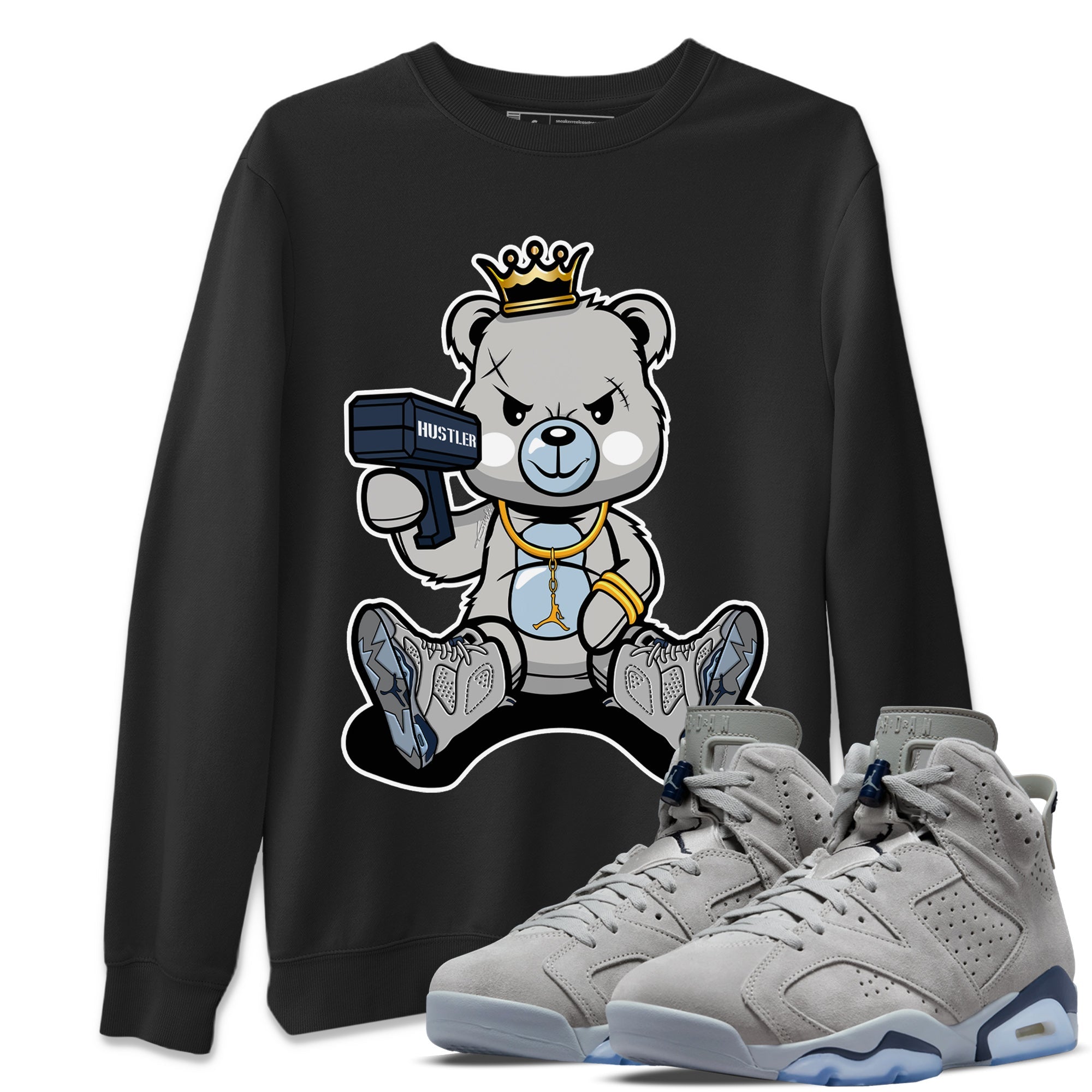 Bad King Baby Bear Unisex Tops - Air Jordan 6 Georgetown