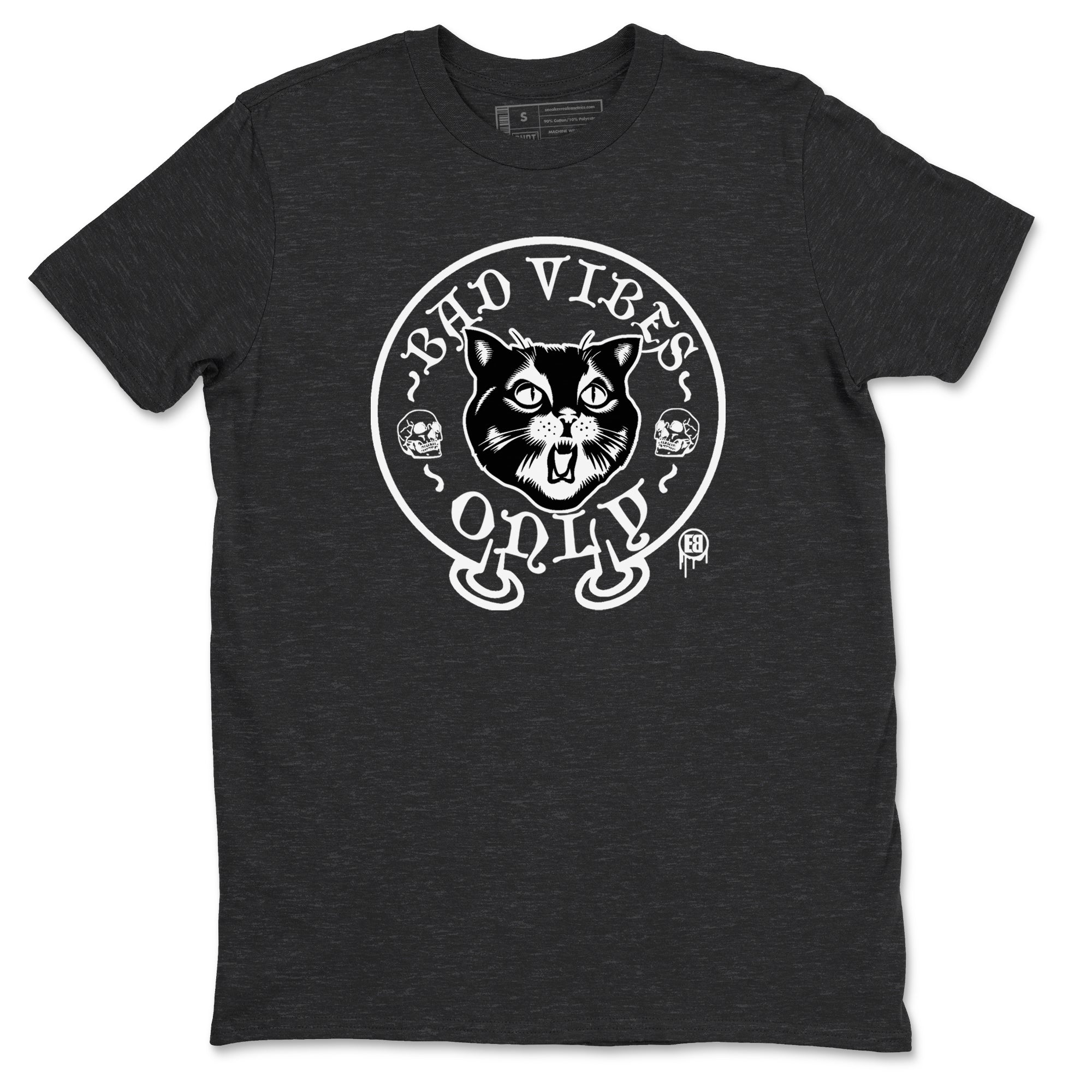Bad Vibes Only snkmatch Tees - Air Jordan 5 Black Cat