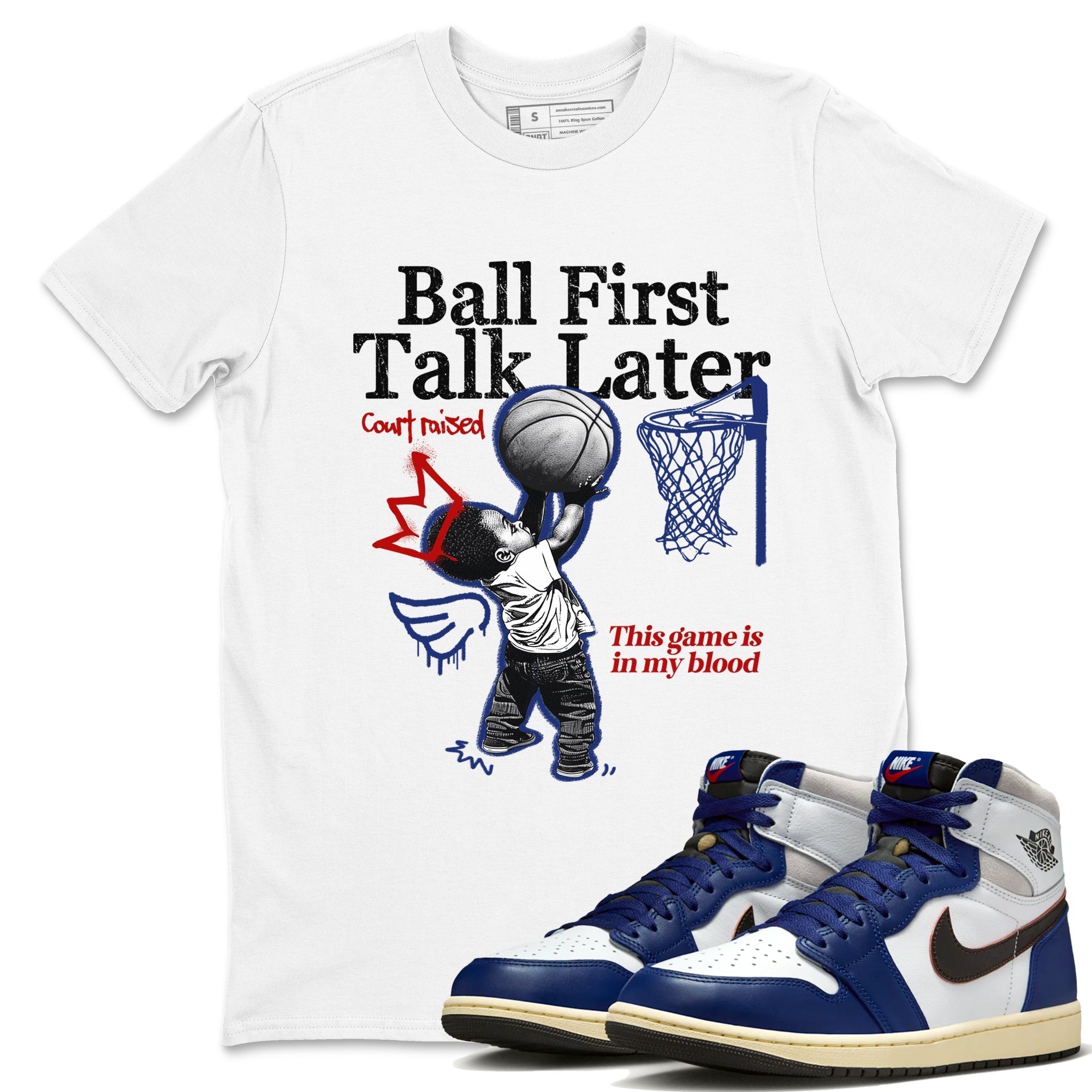 Ball First Talk Later snkmatch Tees - Air Jordan 1 Rare Air