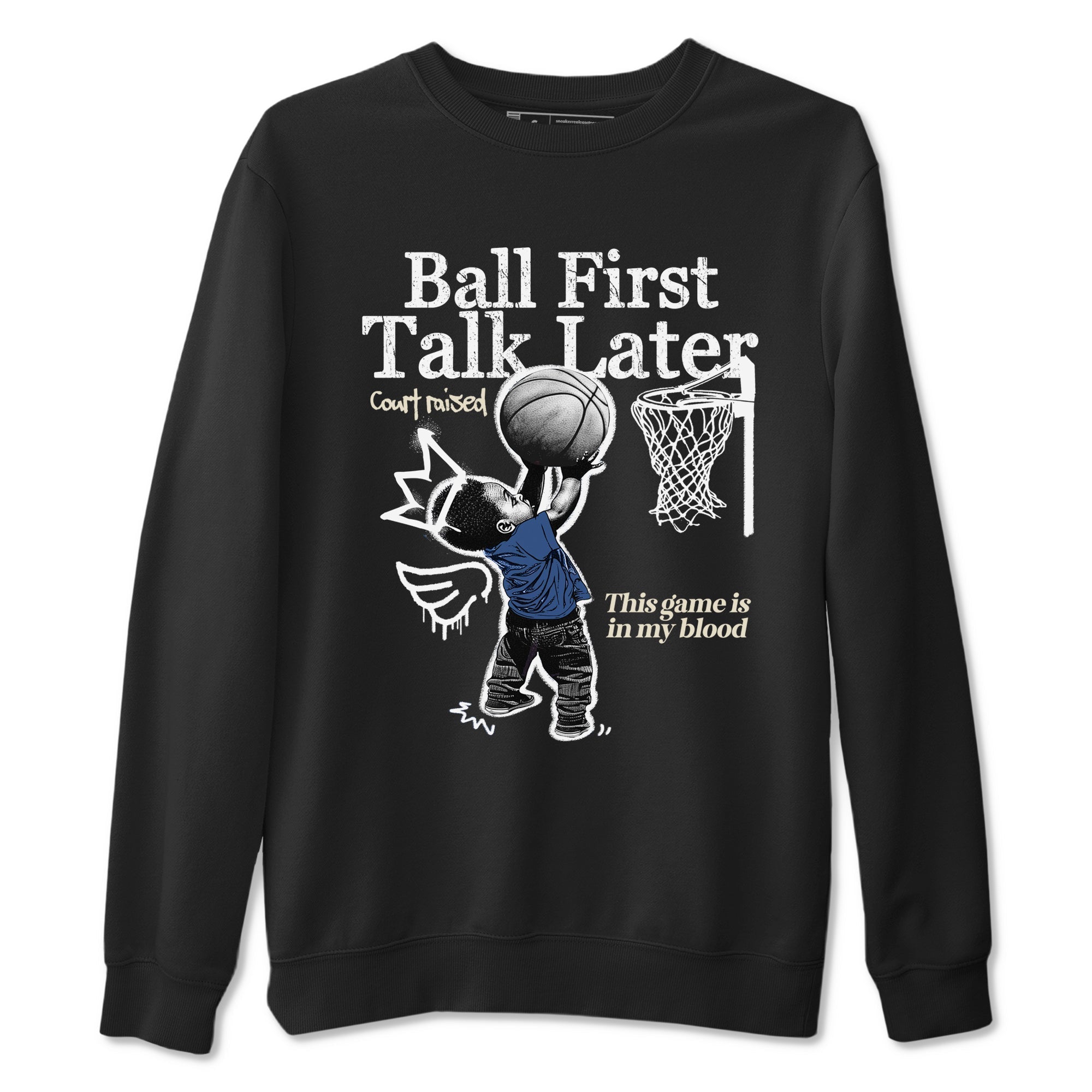 Ball First Talk Later snkmatch Tees - Air Jordan 3 A Ma Maniere x Diffused Blue