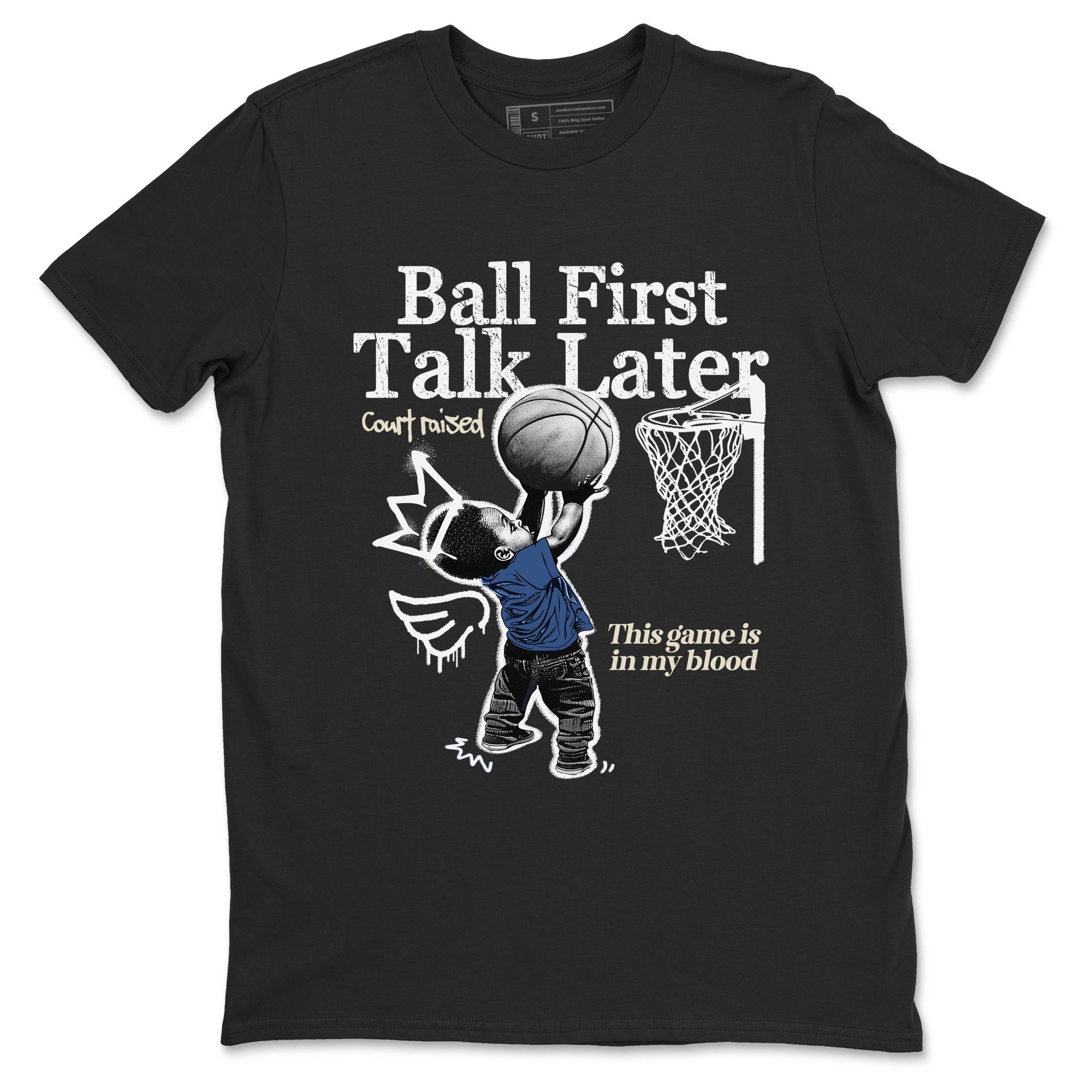 Ball First Talk Later snkmatch Tees - Air Jordan 3 A Ma Maniere x Diffused Blue