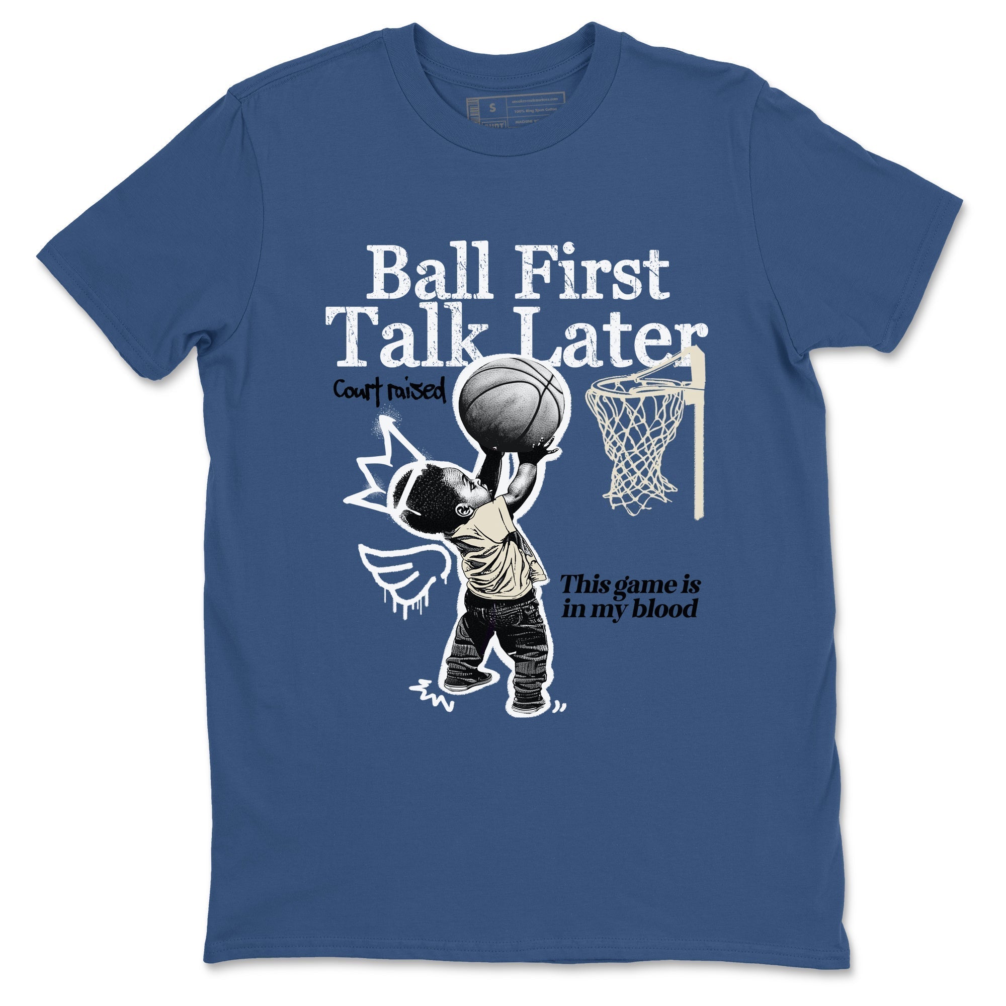 Ball First Talk Later snkmatch Tees - Air Jordan 3 A Ma Maniere x Diffused Blue