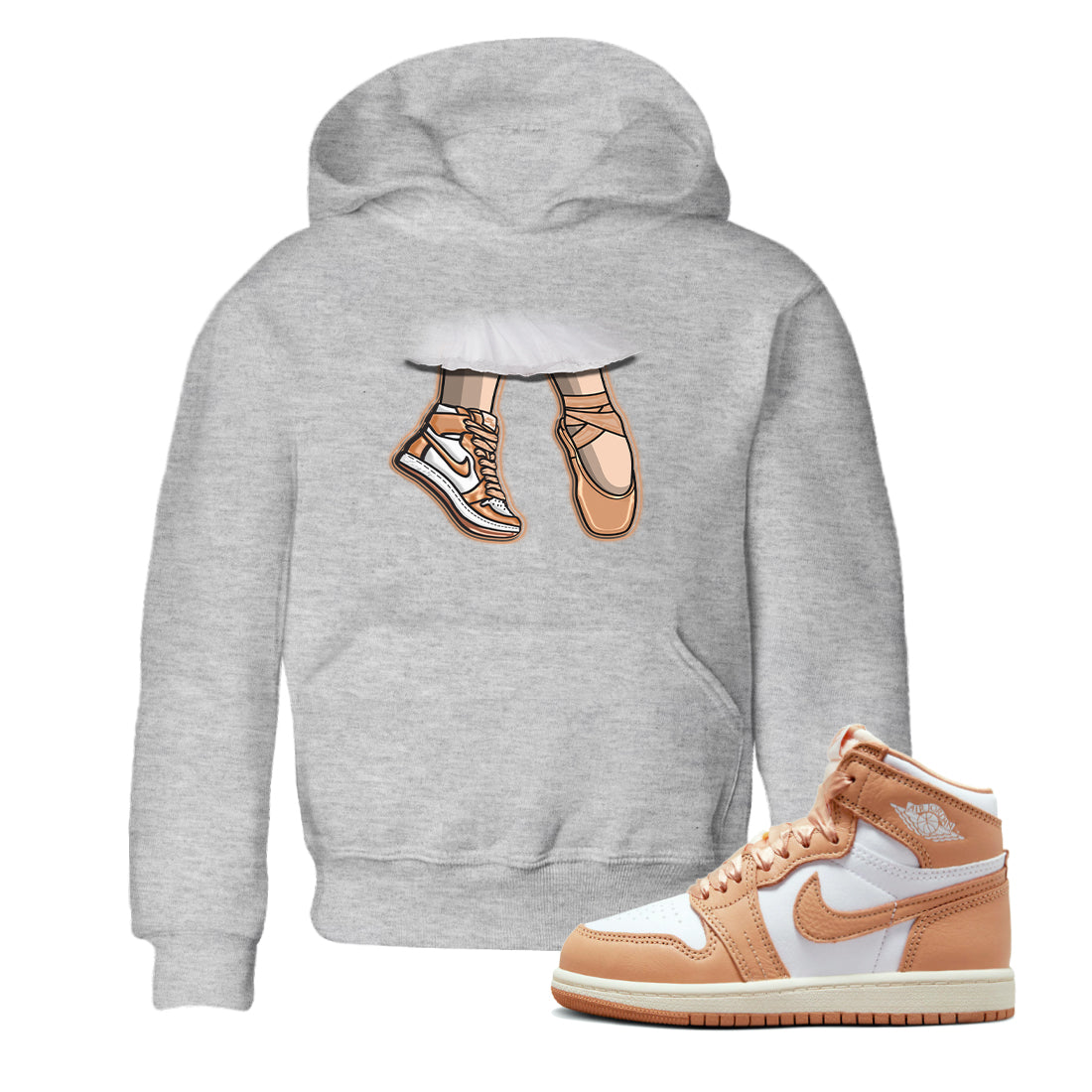 Ballet Shoes snkmatch Tee Kids - Air Jordan 1 Praline
