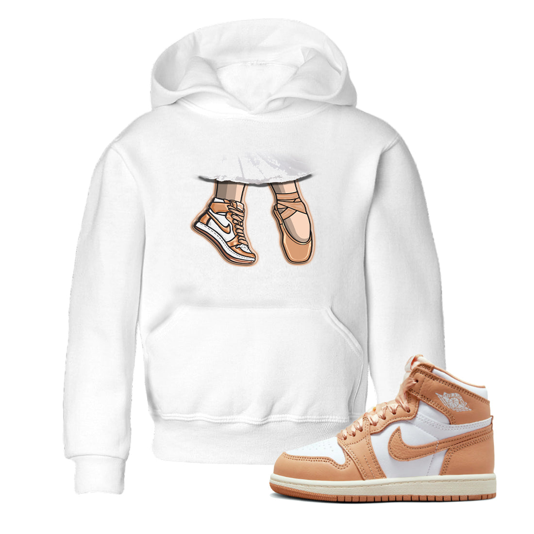 Ballet Shoes snkmatch Tee Kids - Air Jordan 1 Praline