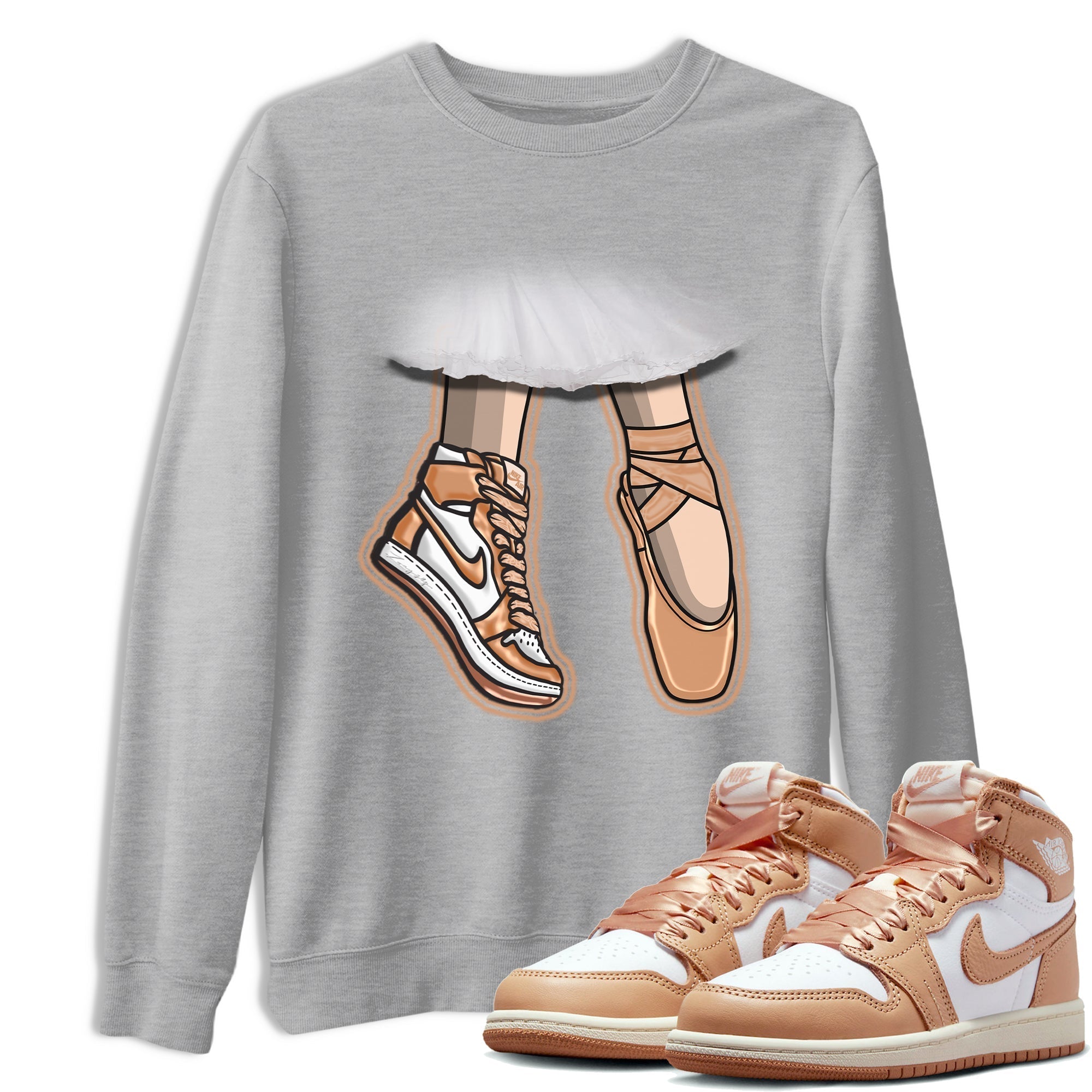 Ballet Shoes snkmatch Tee - Air Jordan 1 Praline