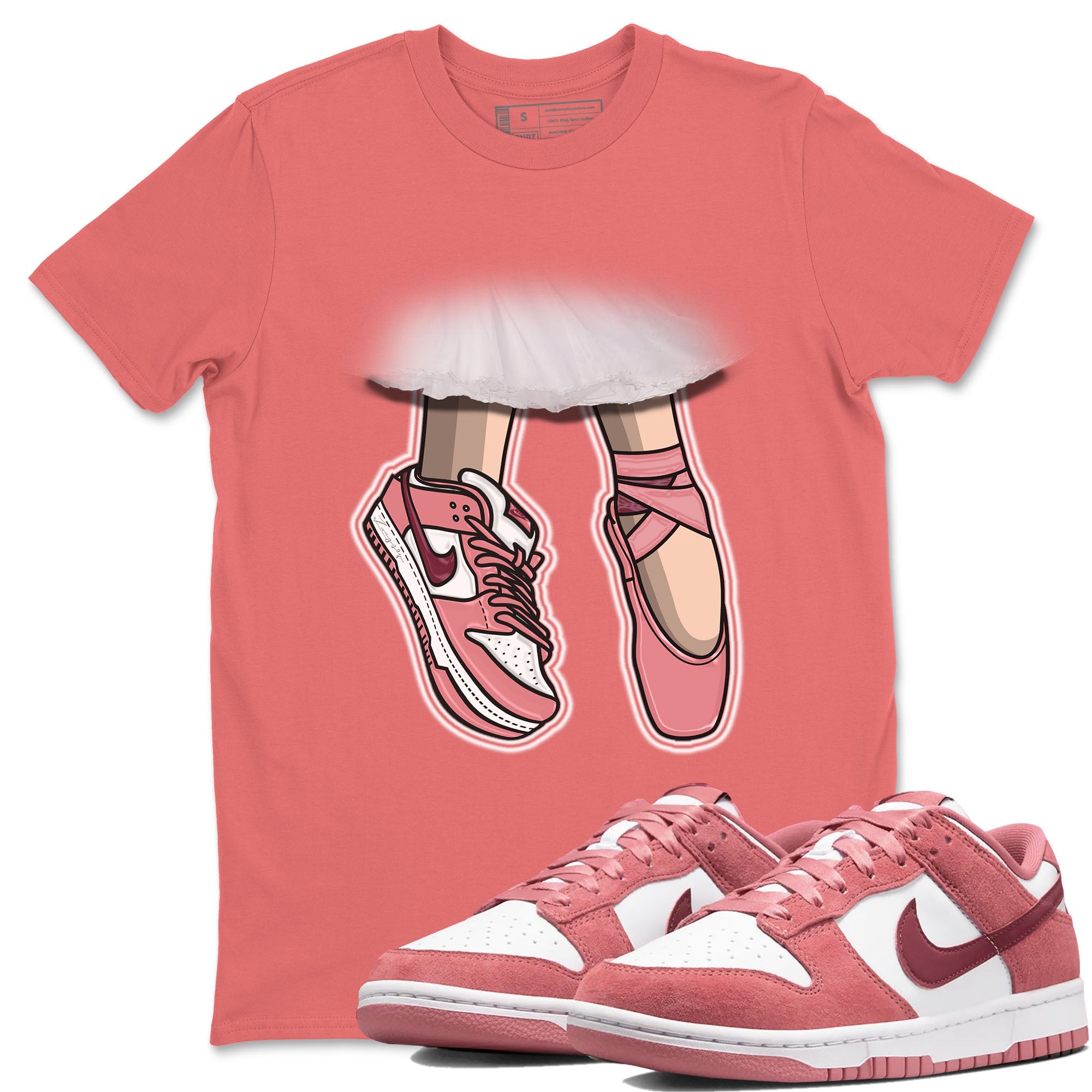 Ballet Shoes snkmatch Tees - Dunk Valentines Day 2024