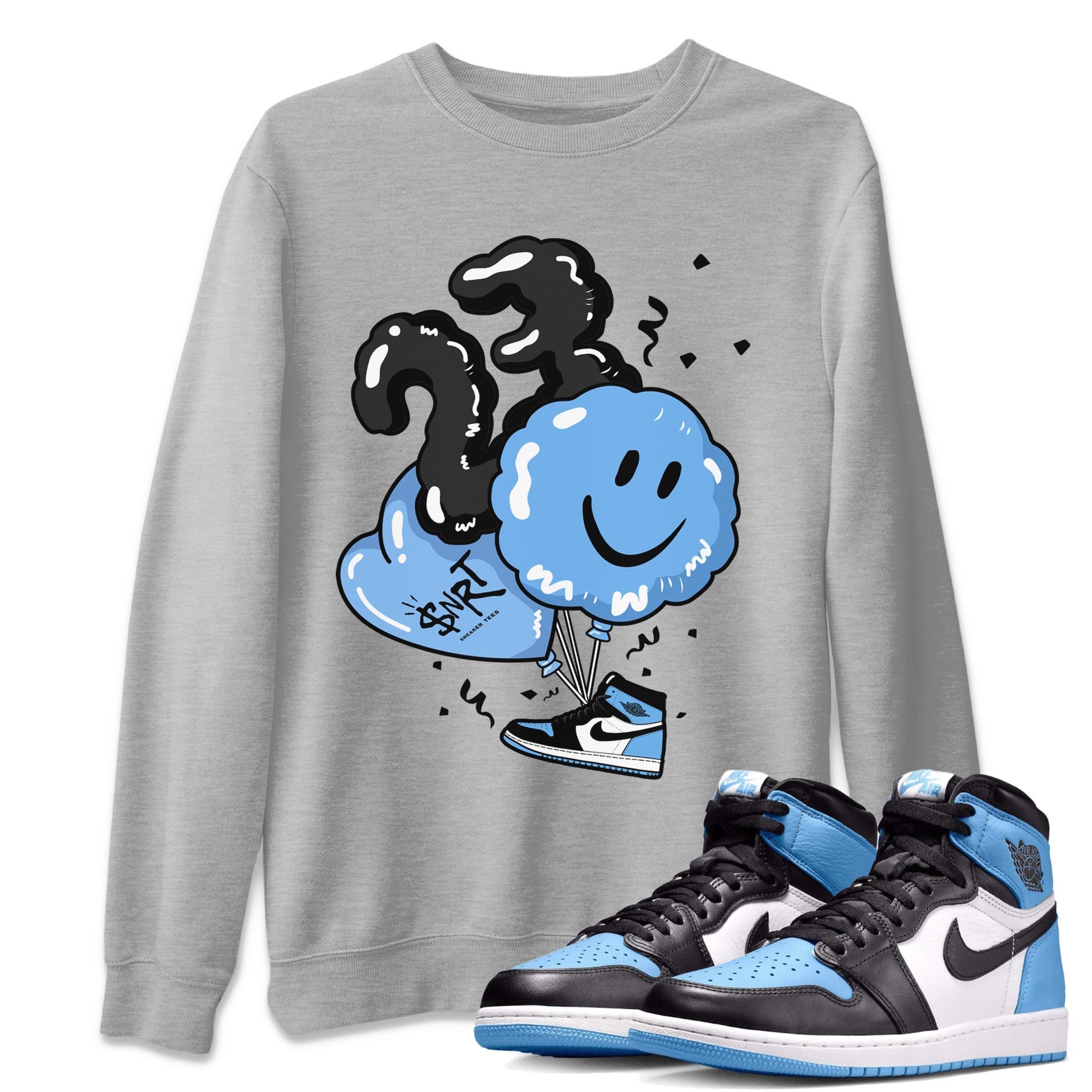 Balloon Unisex Tops - Air Jordan 1 UNC Toe