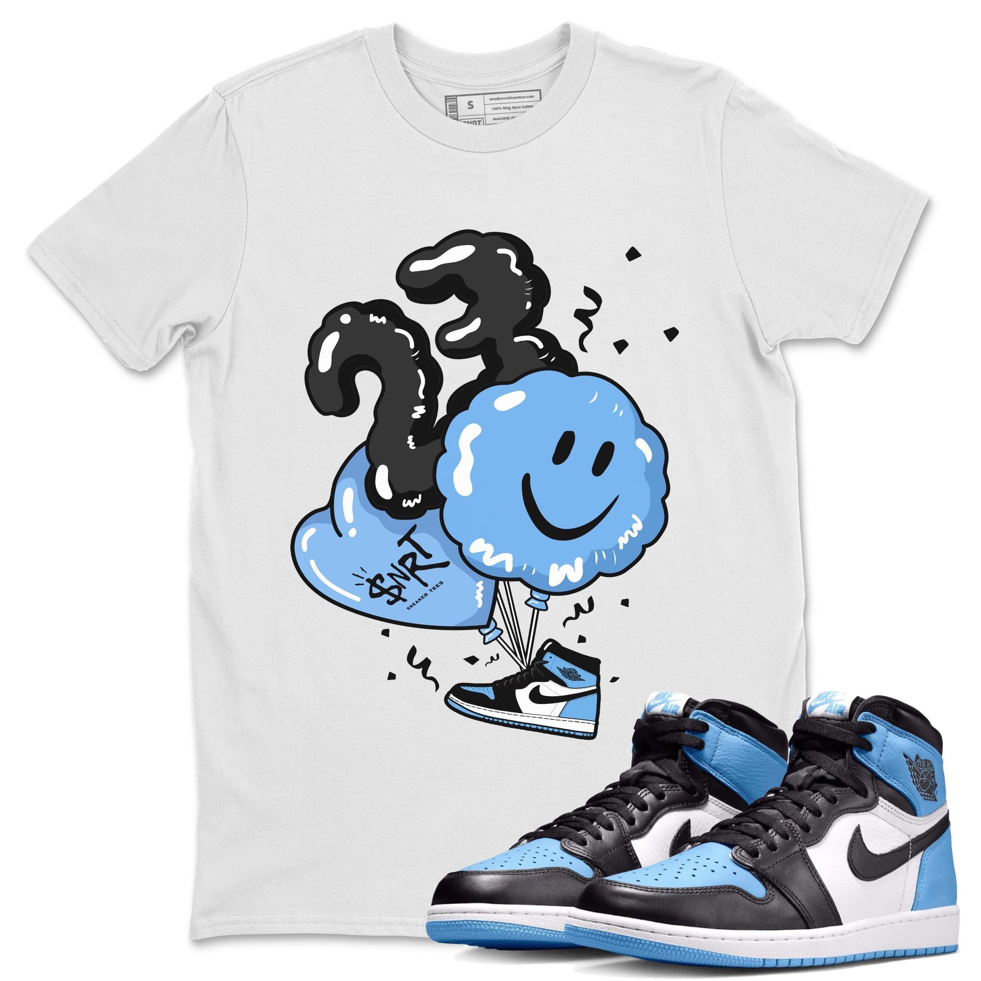 Balloon Unisex Tops - Air Jordan 1 UNC Toe