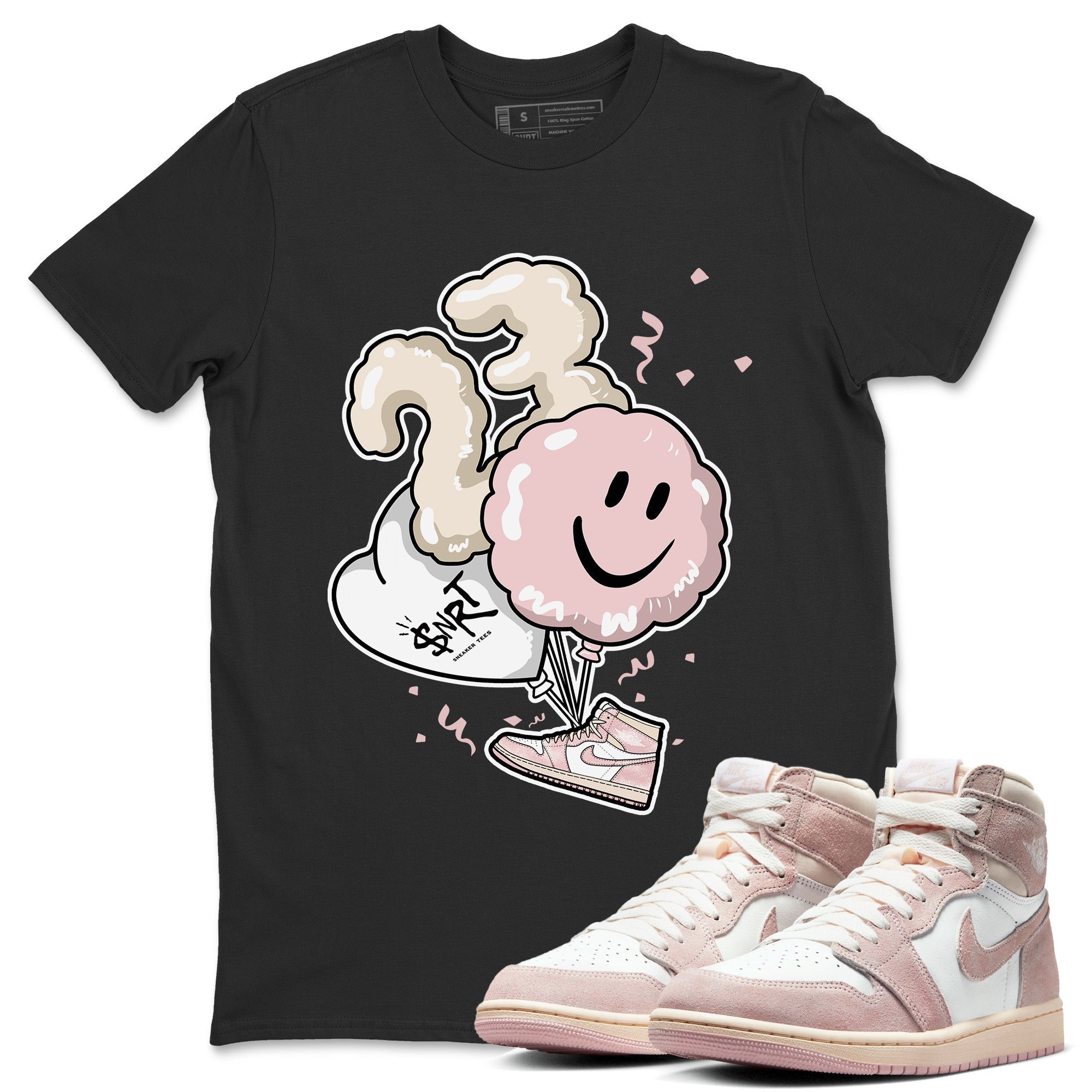 Balloon Unisex Tops - Air Jordan 1 Washed Pink