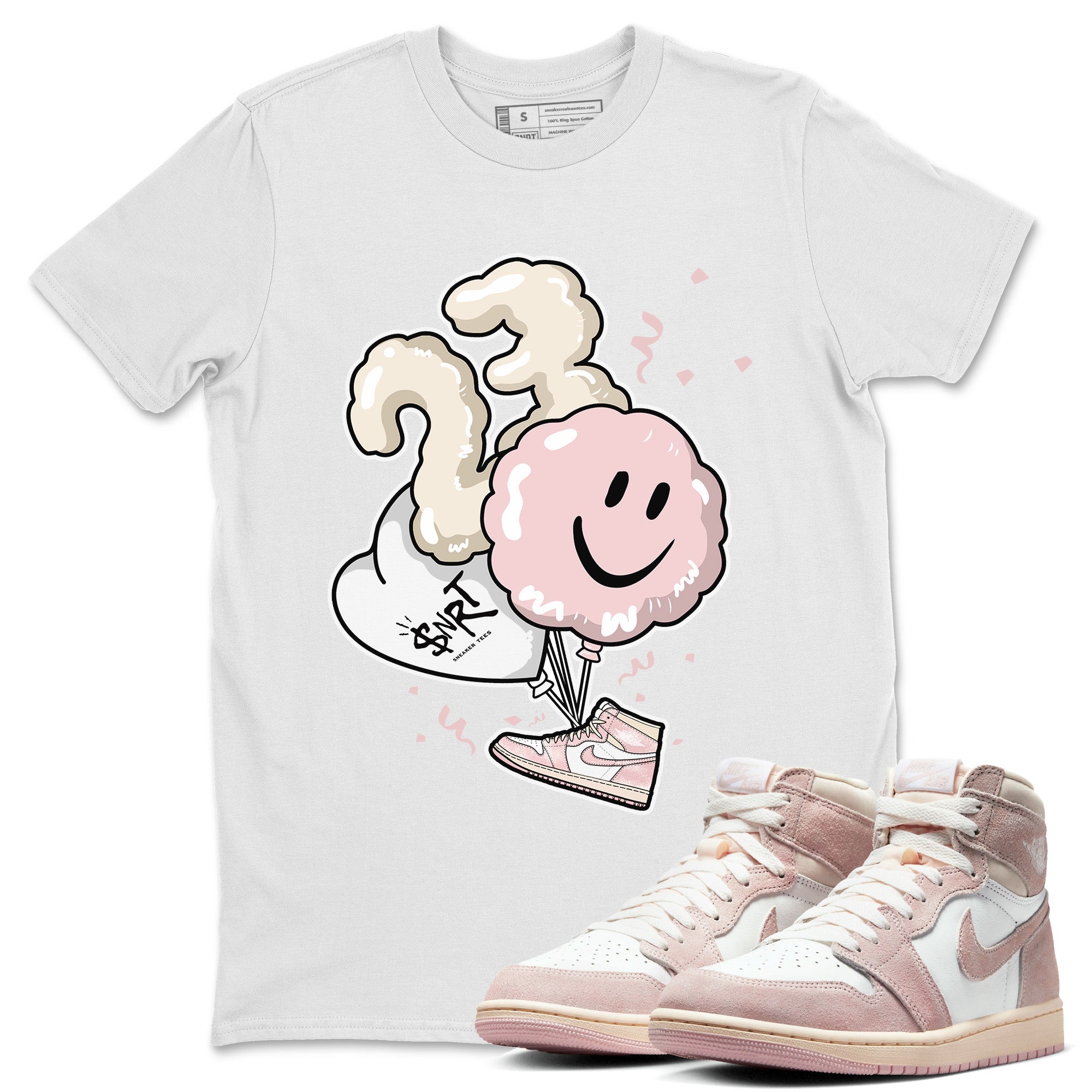 Balloon Unisex Tops - Air Jordan 1 Washed Pink