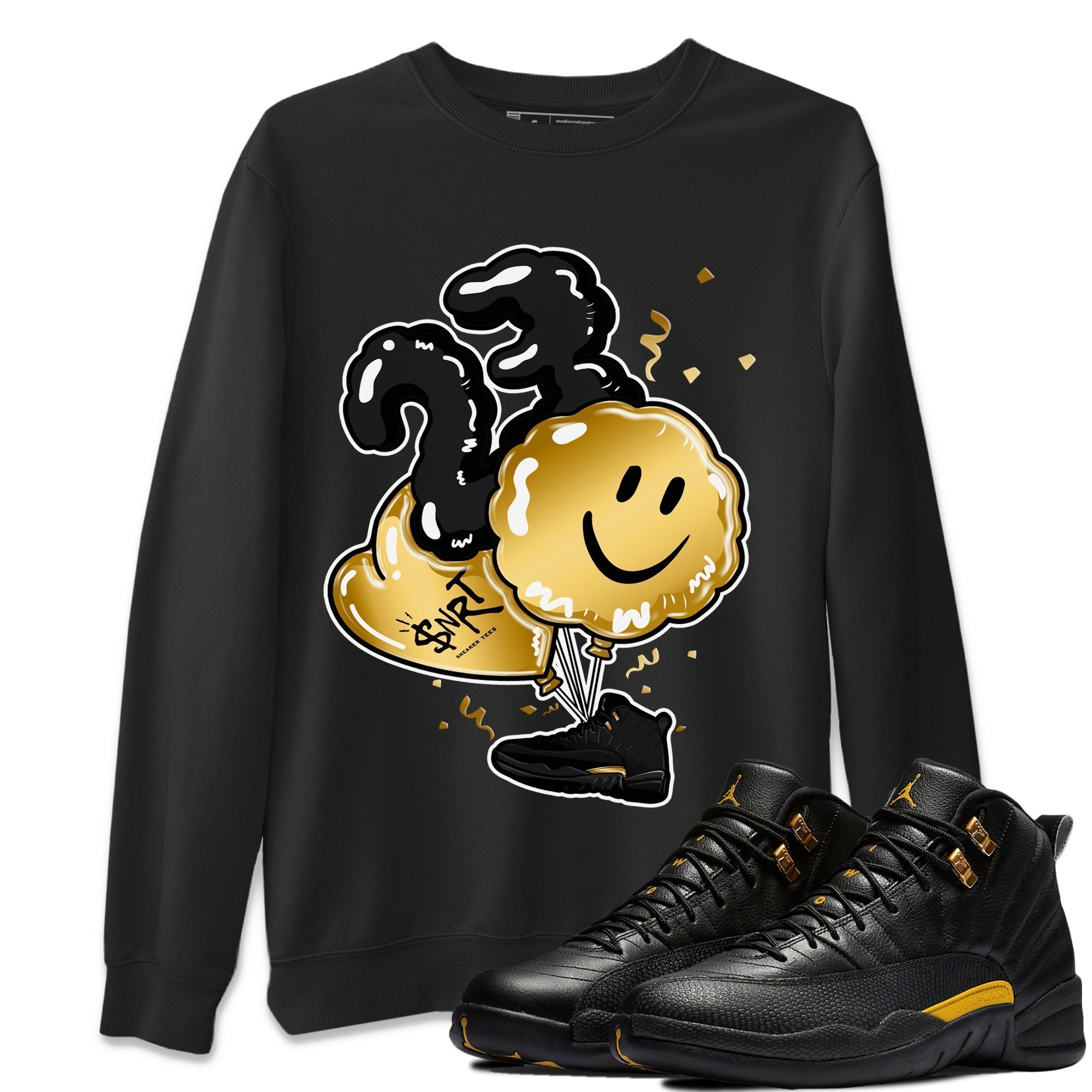 Balloon Unisex Tops - Air Jordan 12 Black Taxi
