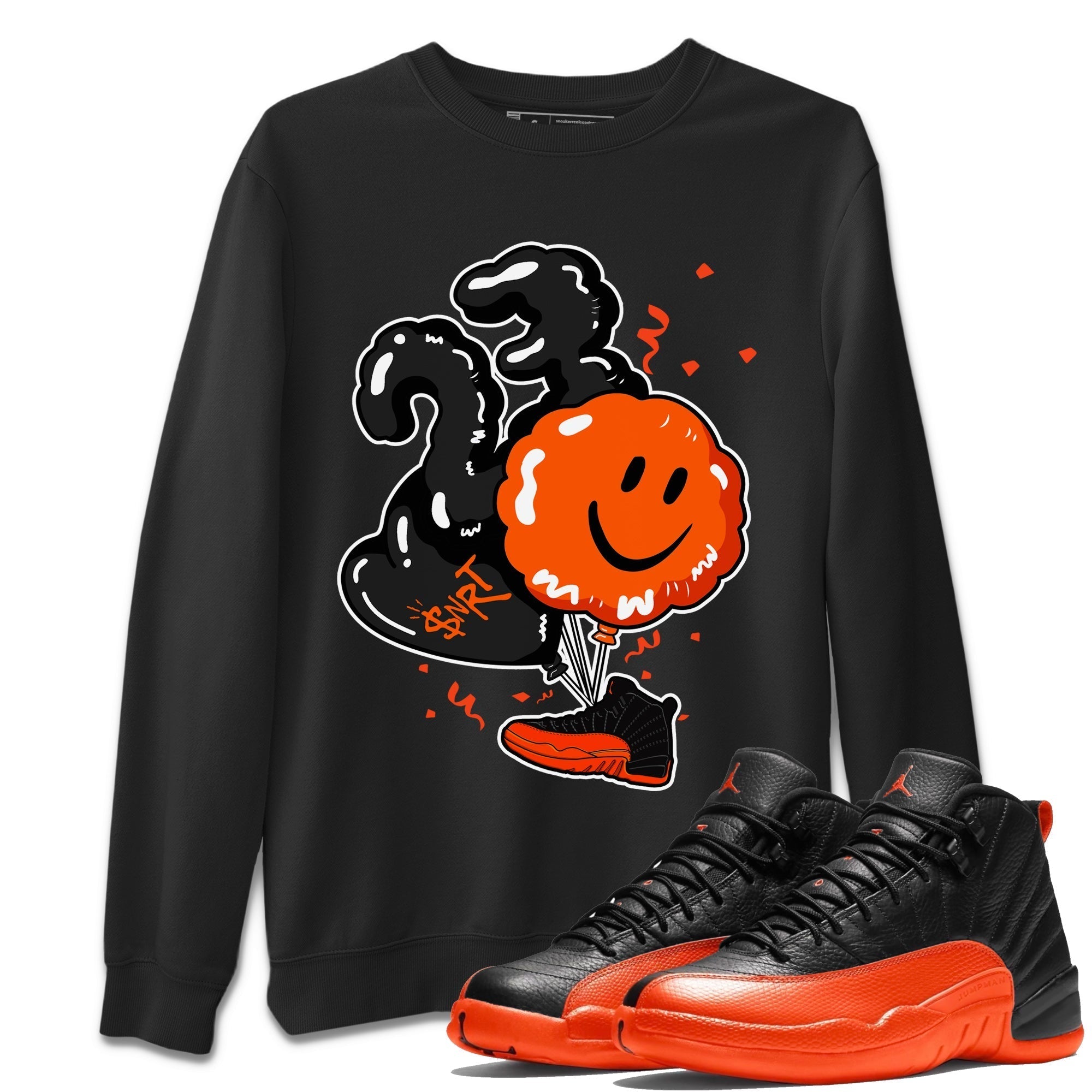 Balloon Unisex Tops - Air Jordan 12 Brilliant Orange