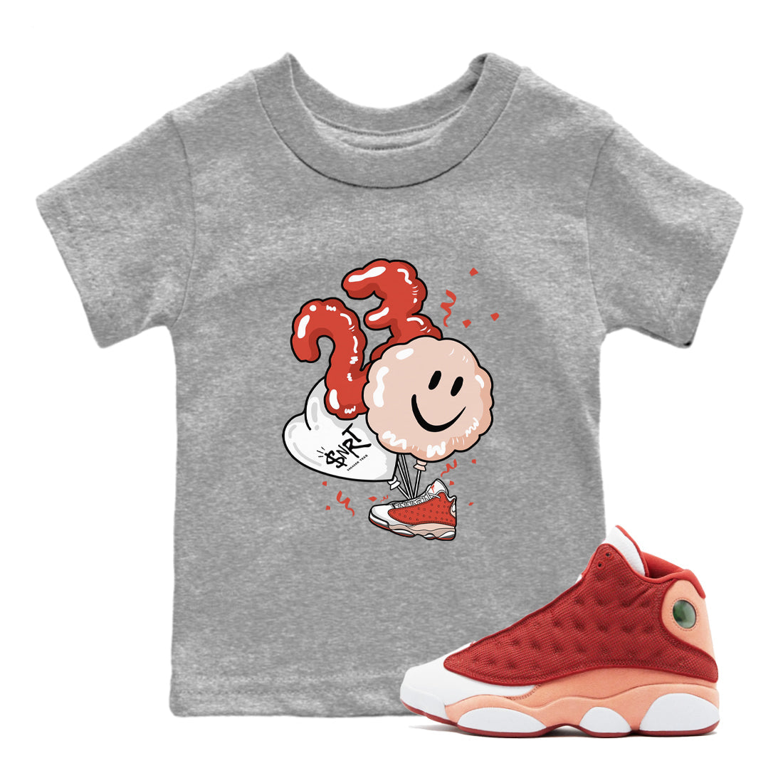 Balloon snkmatch Tees Kids - Air Jordan 13 Dune Red