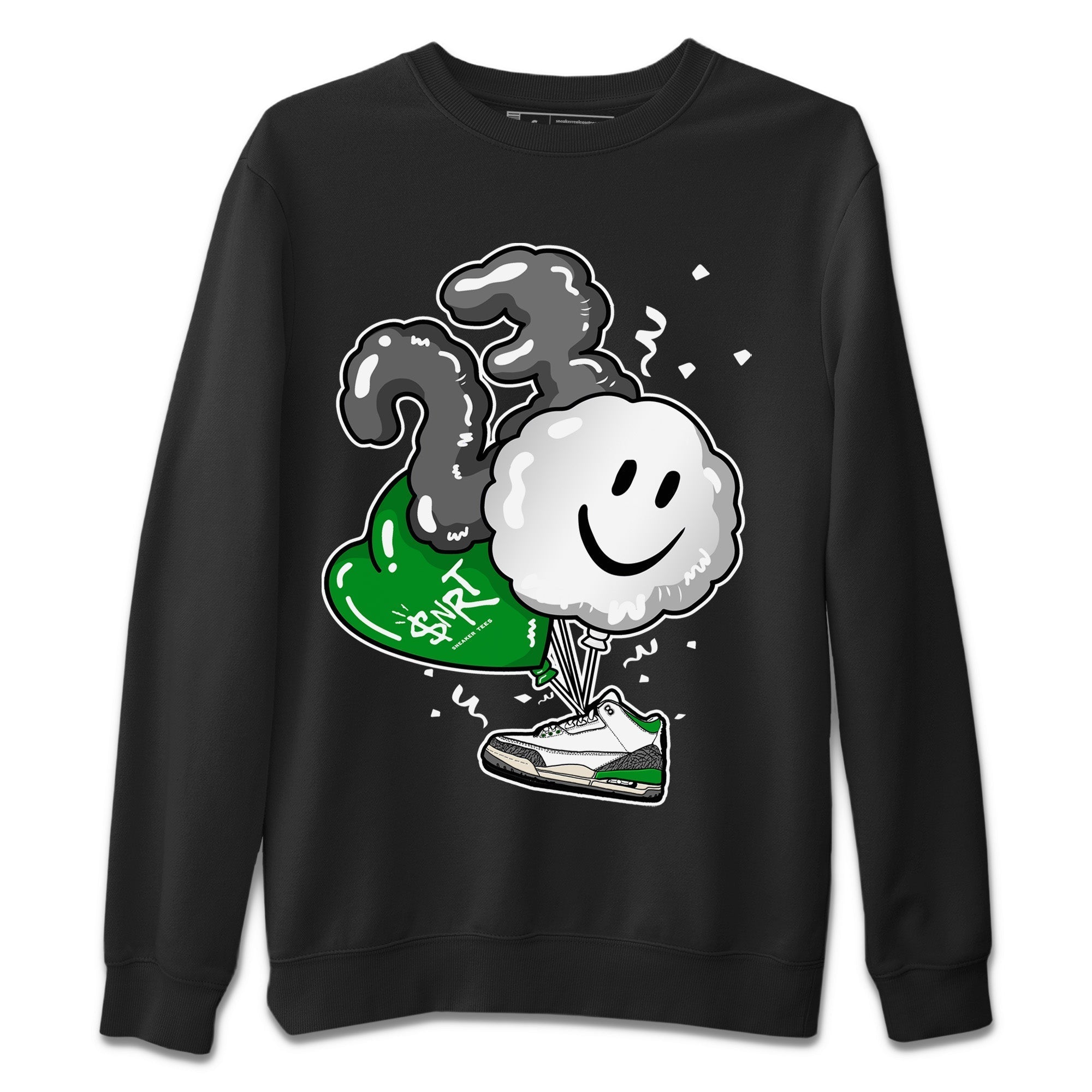 Balloon Unisex Tops - Air Jordan 3 Lucky Green