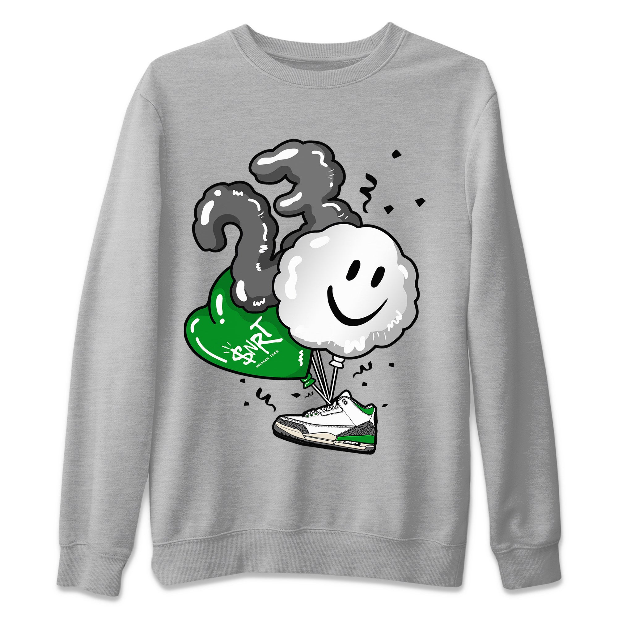 Balloon Unisex Tops - Air Jordan 3 Lucky Green