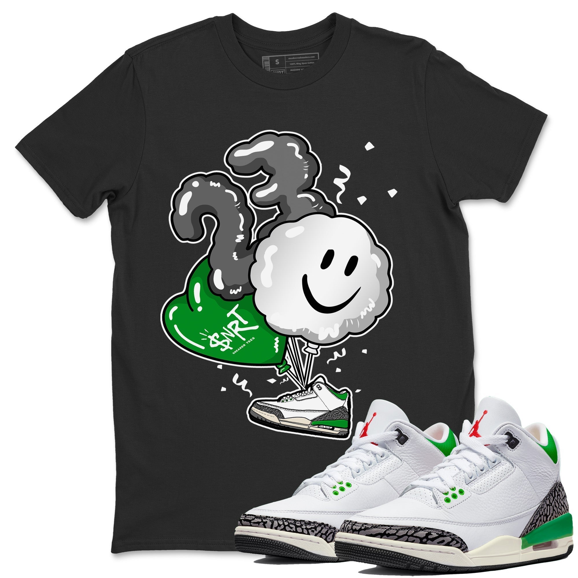 Balloon Unisex Tops - Air Jordan 3 Lucky Green