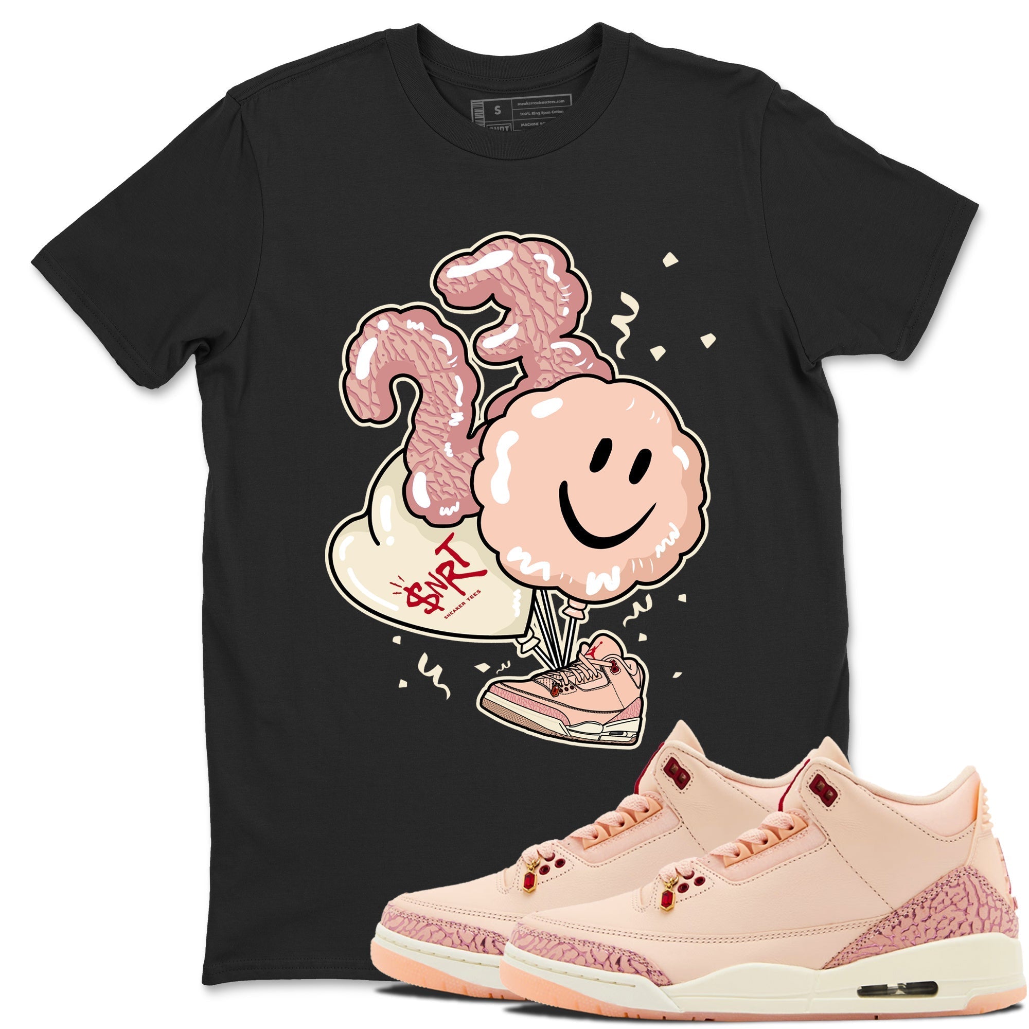 Balloon snkmatch Tees - Air Jordan 3 Valentines Day
