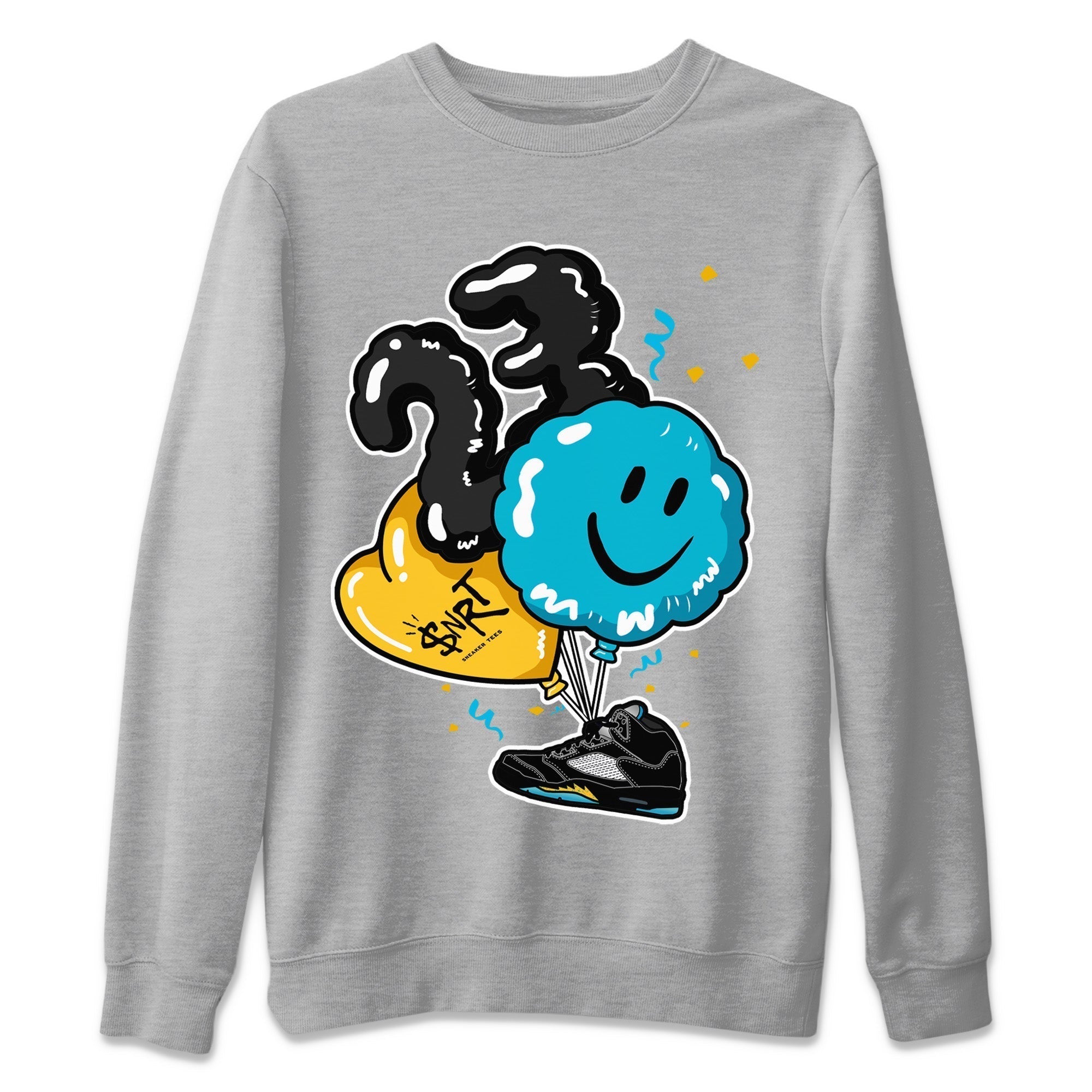 Balloon Unisex Tops - Air Jordan 5 Aqua