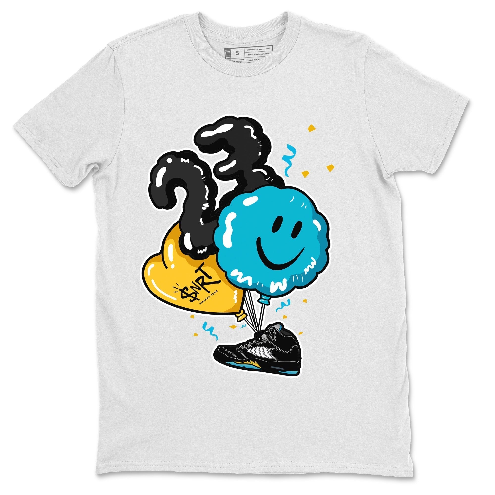Balloon Unisex Tops - Air Jordan 5 Aqua