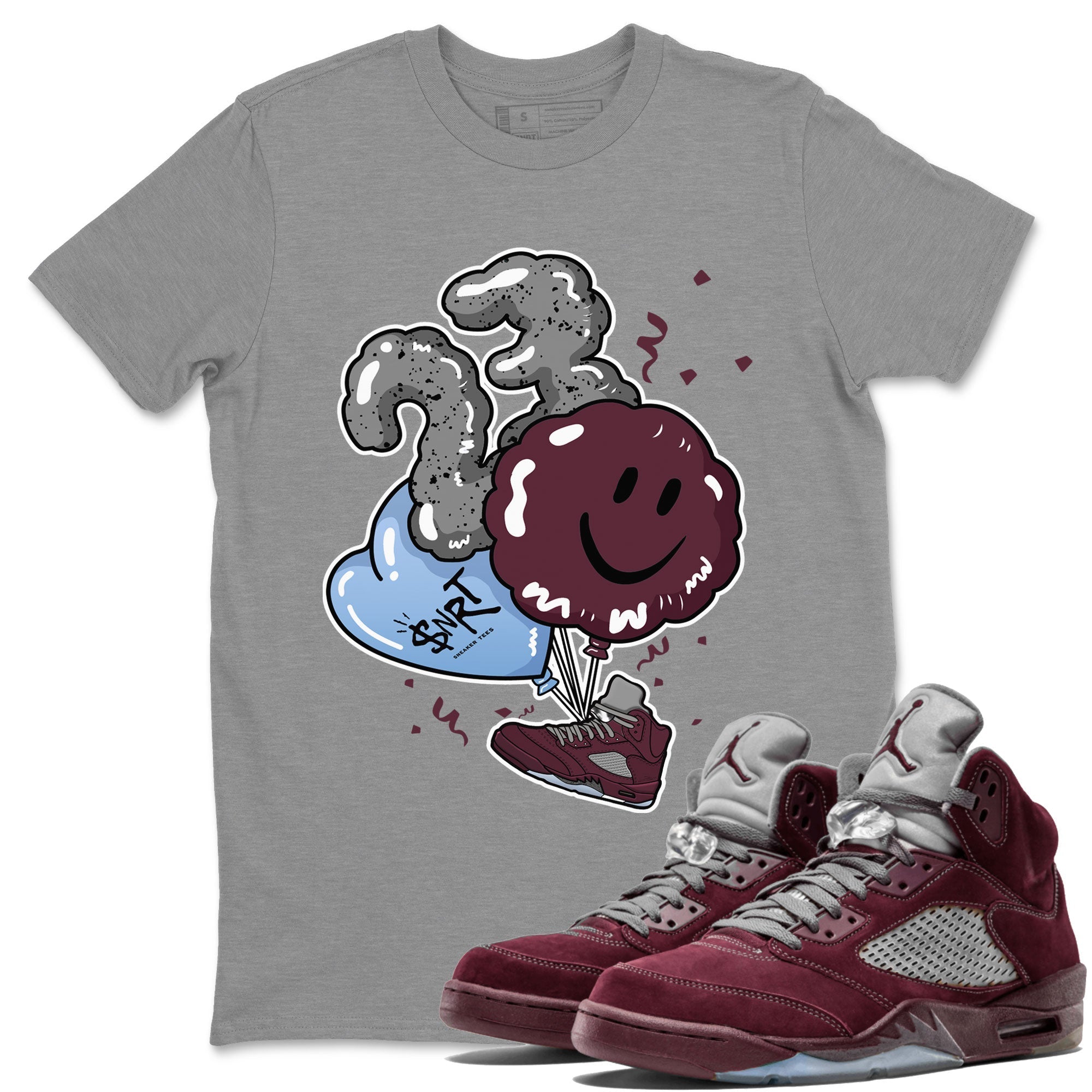 Balloon snkmatch Tee - Air Jordan 5 Burgundy