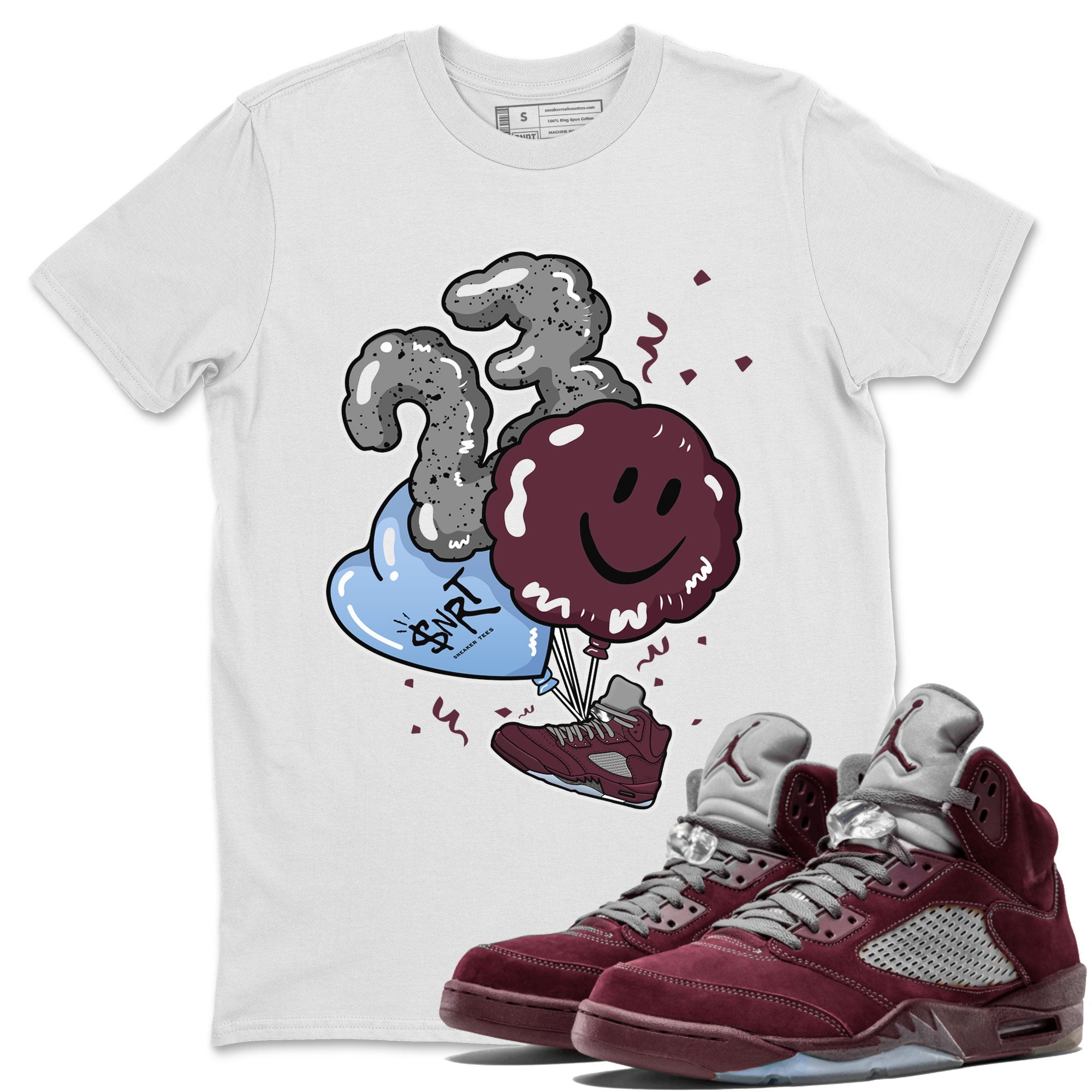 Balloon snkmatch Tee - Air Jordan 5 Burgundy