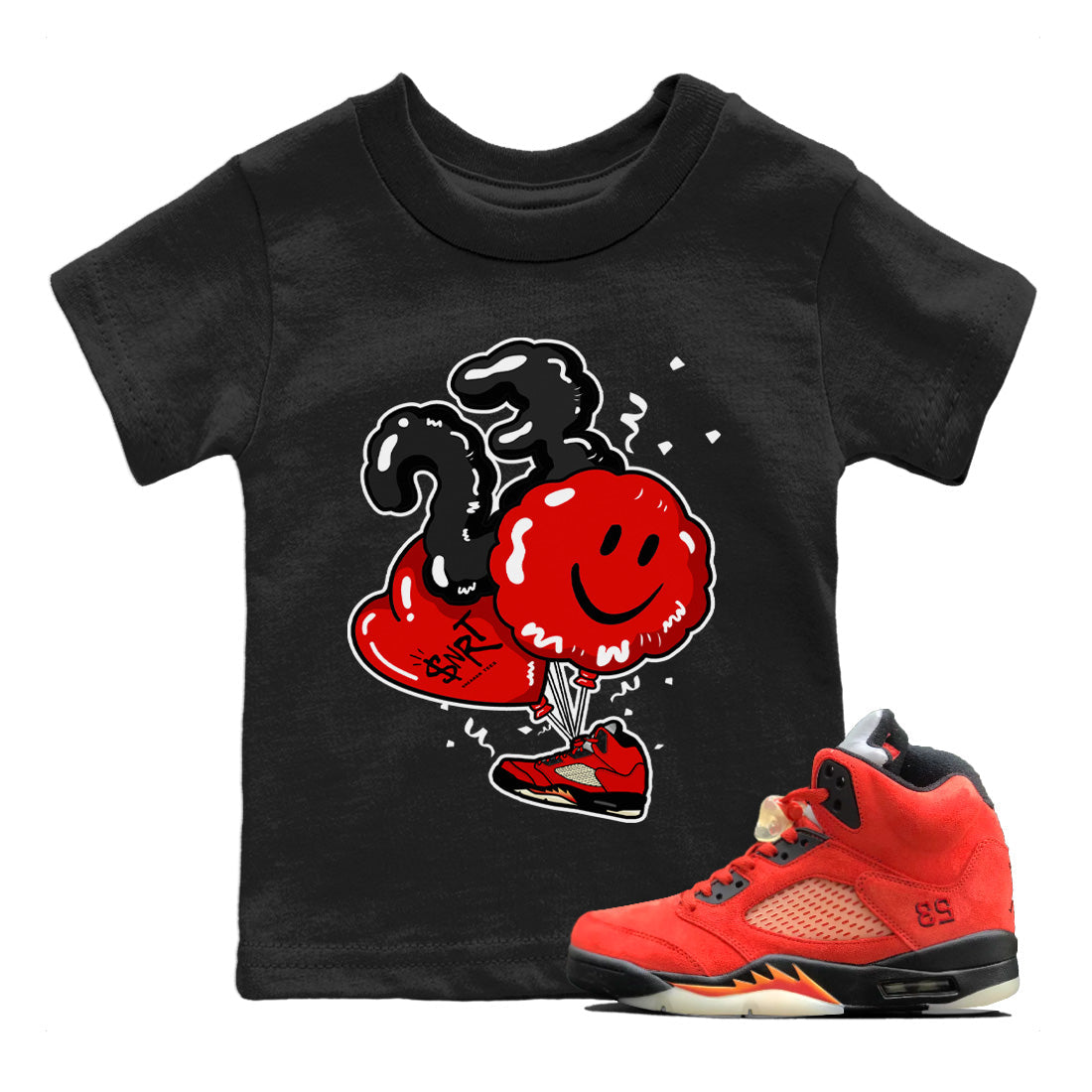 Balloon Kids Tops - Air Jordan 5 Mars For Her