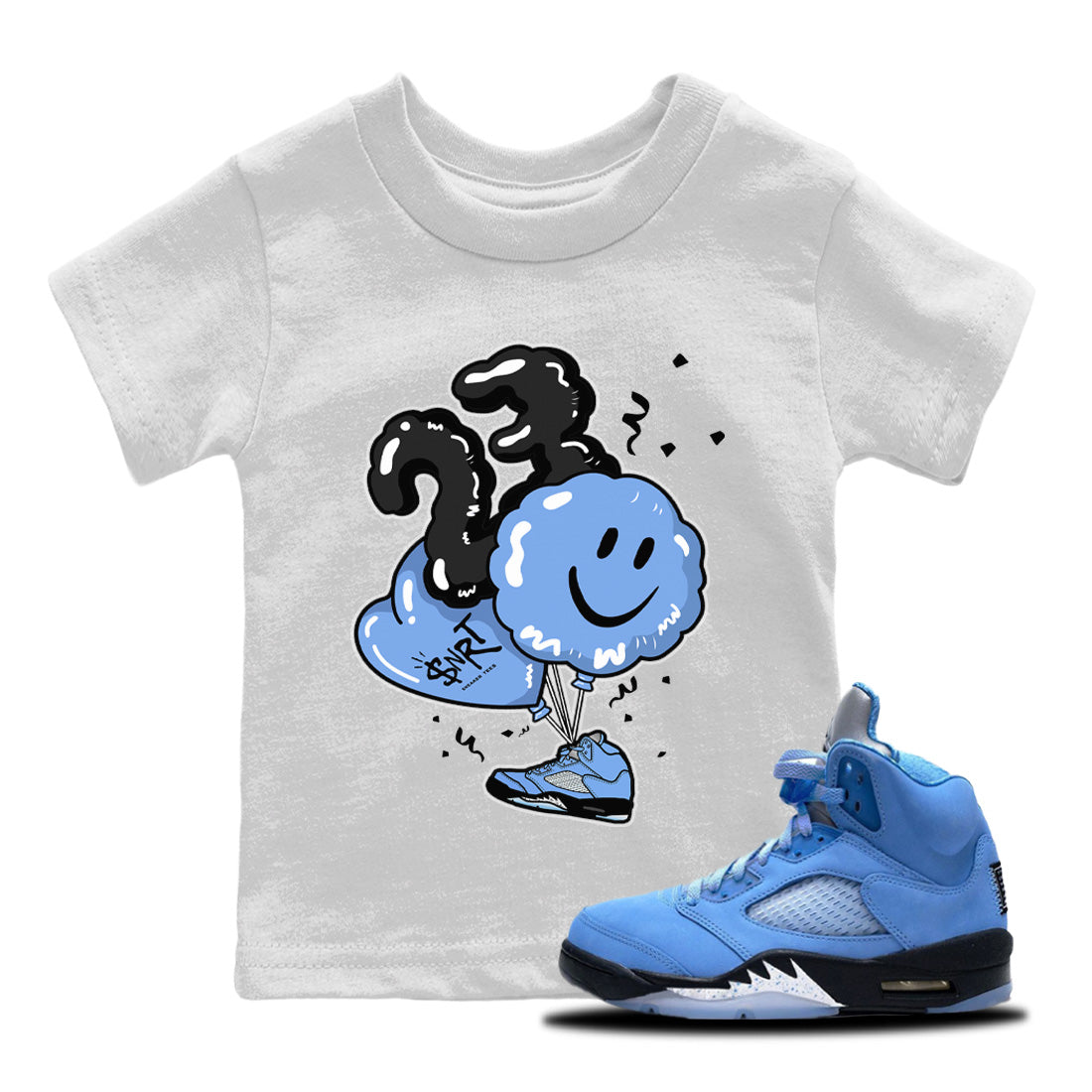 Balloon Kids Tops - Air Jordan 5 UNC