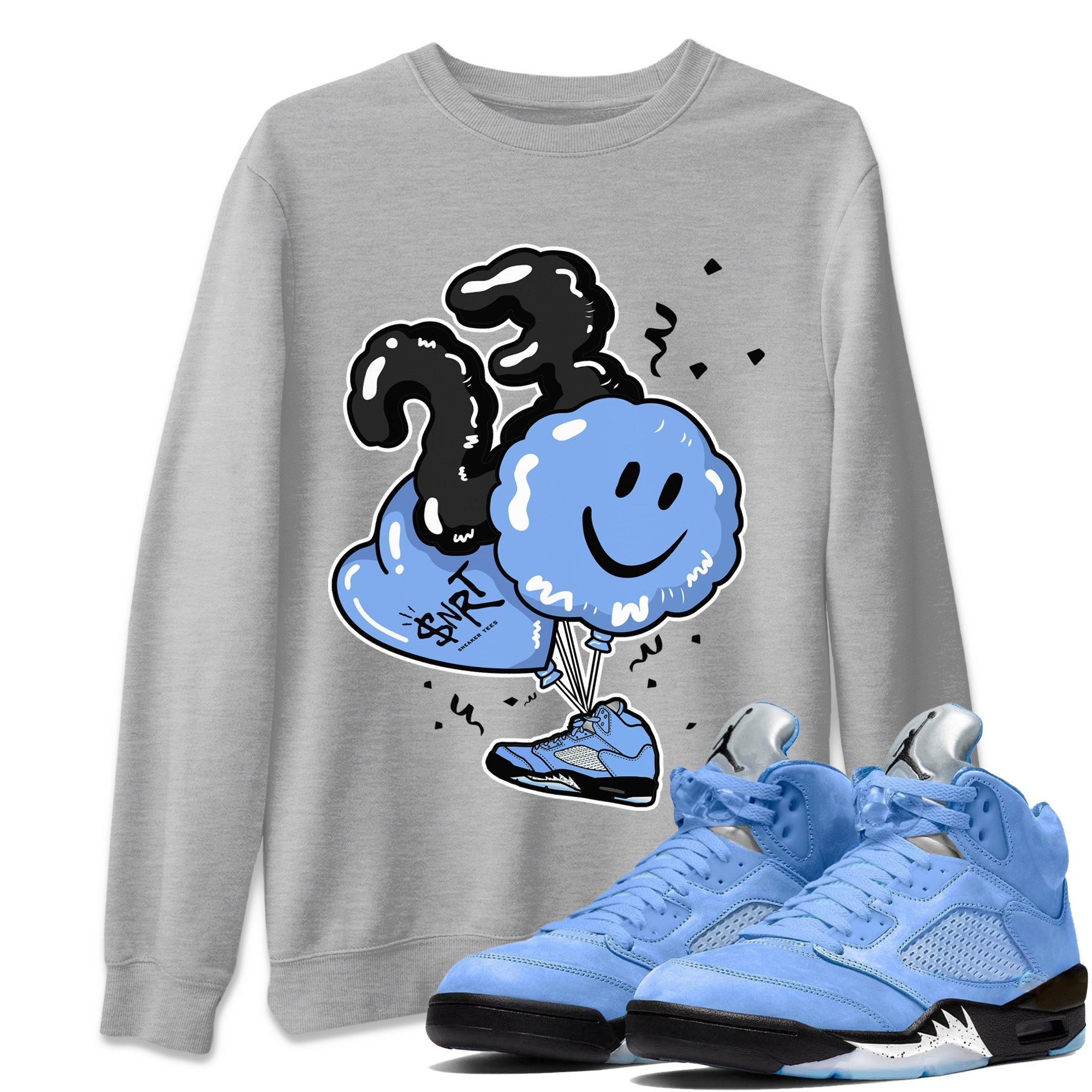 Balloon Unisex Tops - Air Jordan 5 UNC