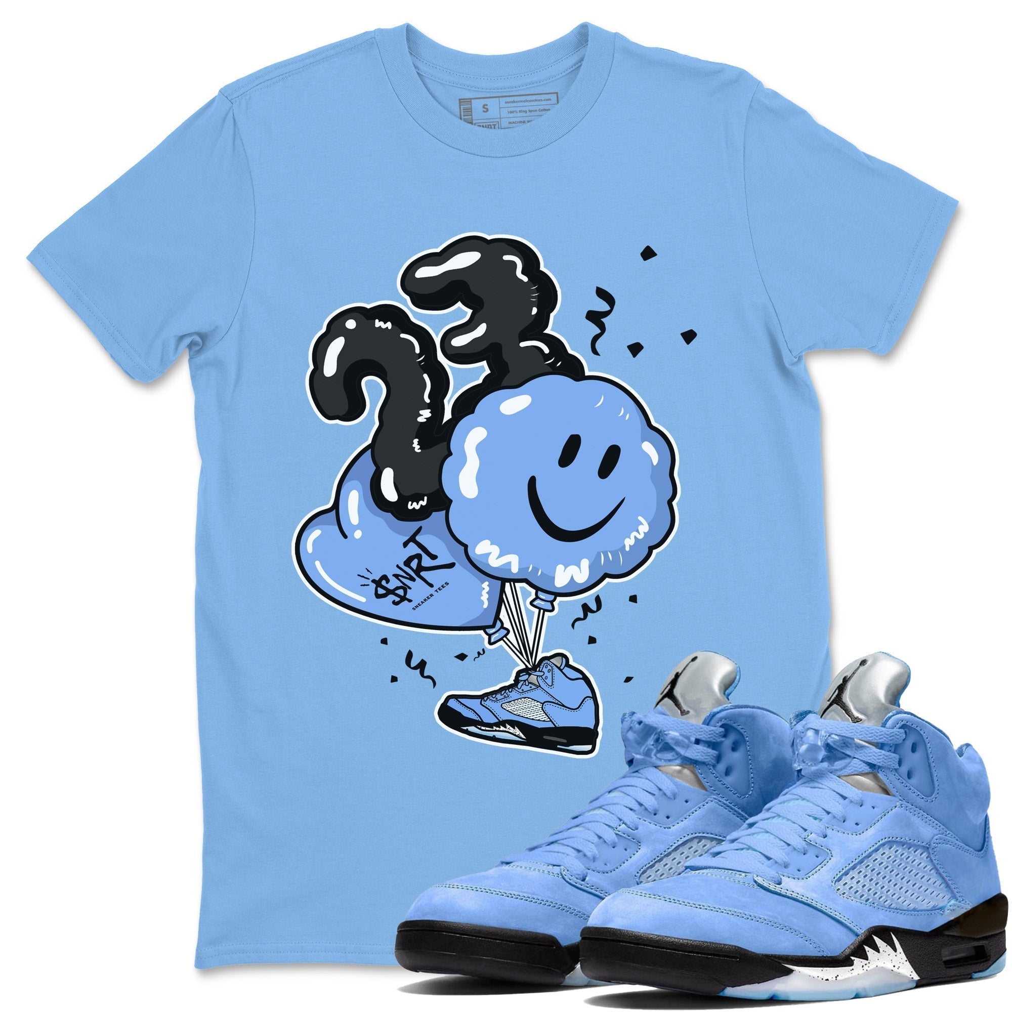 Balloon Unisex Tops - Air Jordan 5 UNC