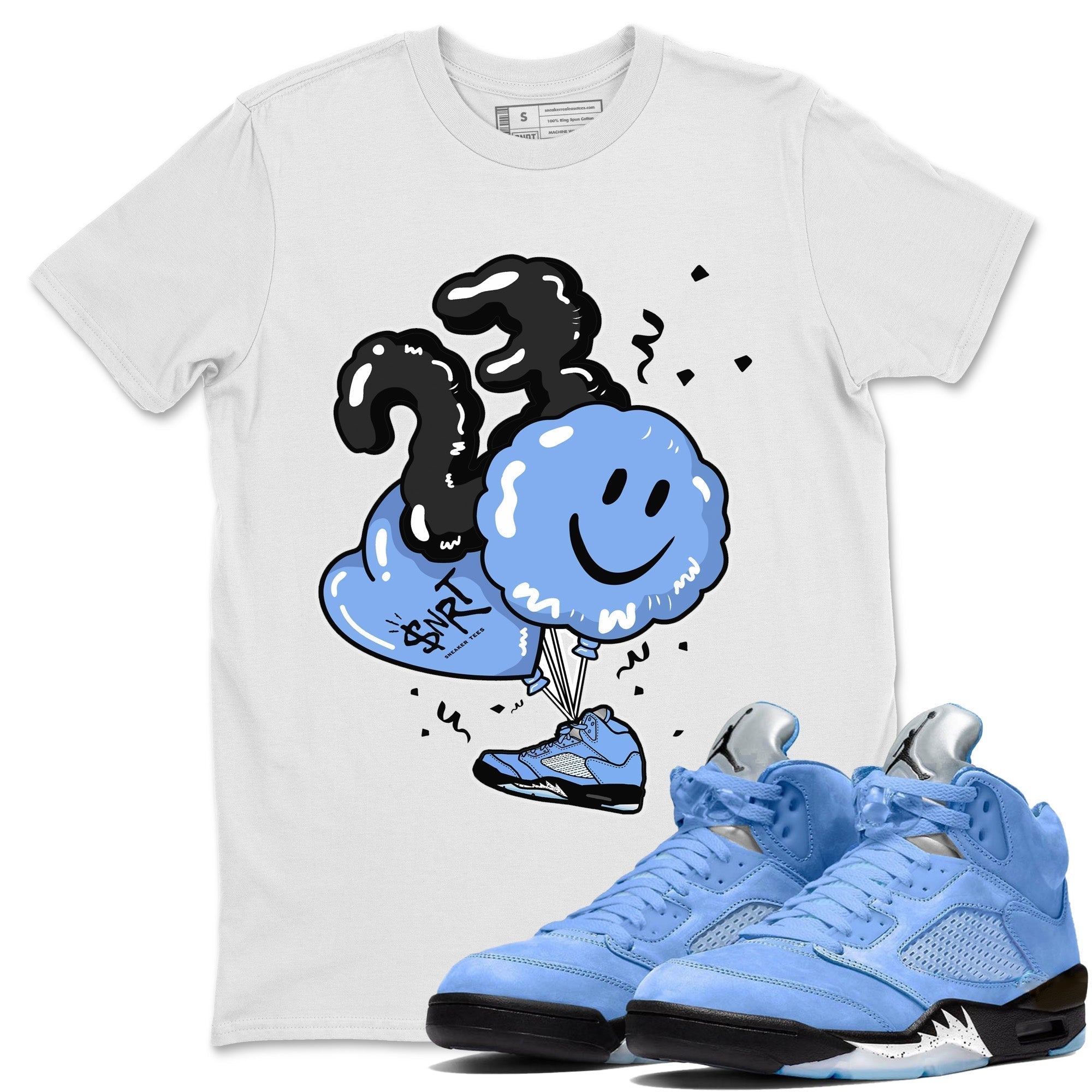 Balloon Unisex Tops - Air Jordan 5 UNC